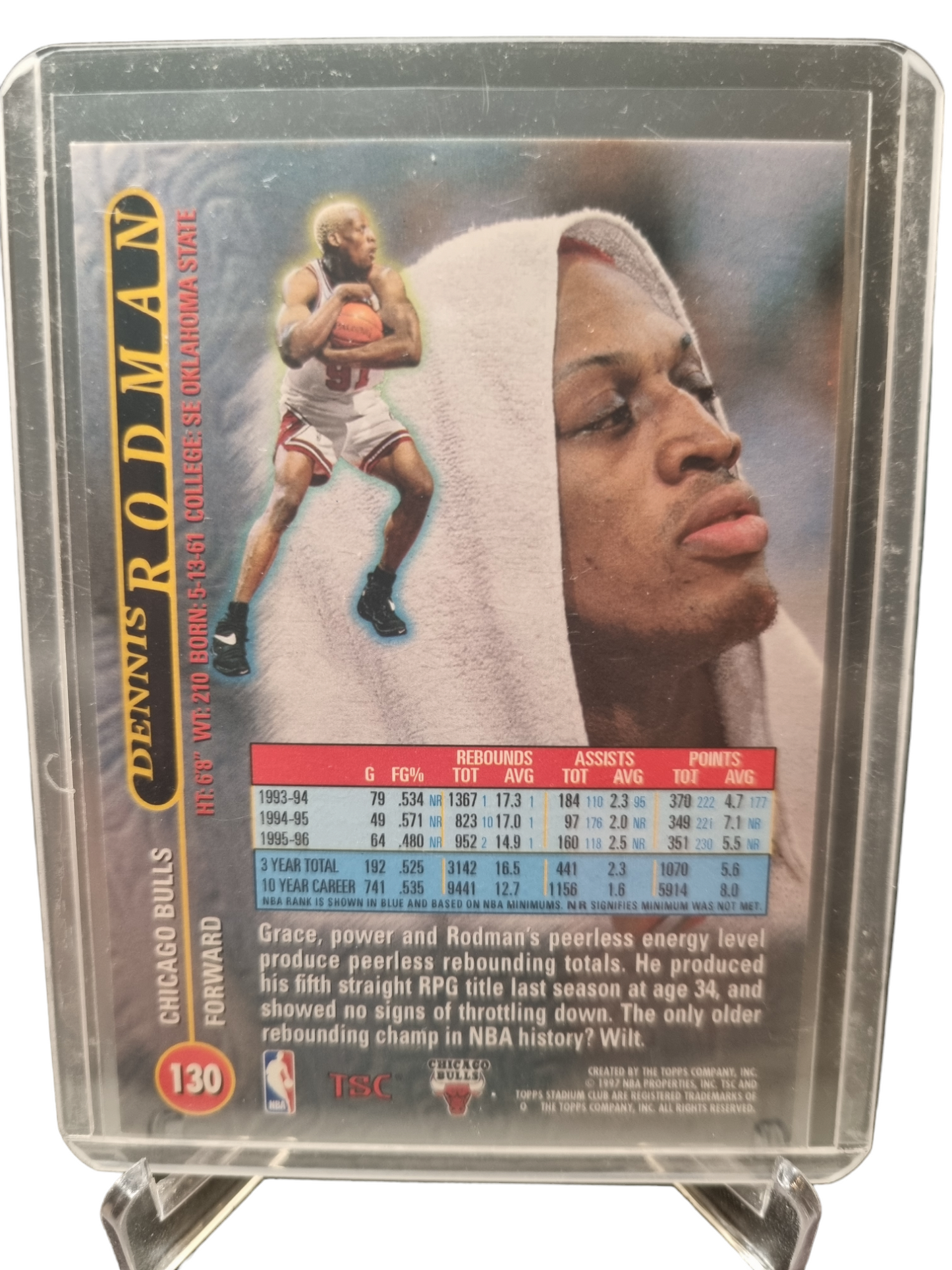 1997 Topps Stadium Club #130 Dennis Rodman