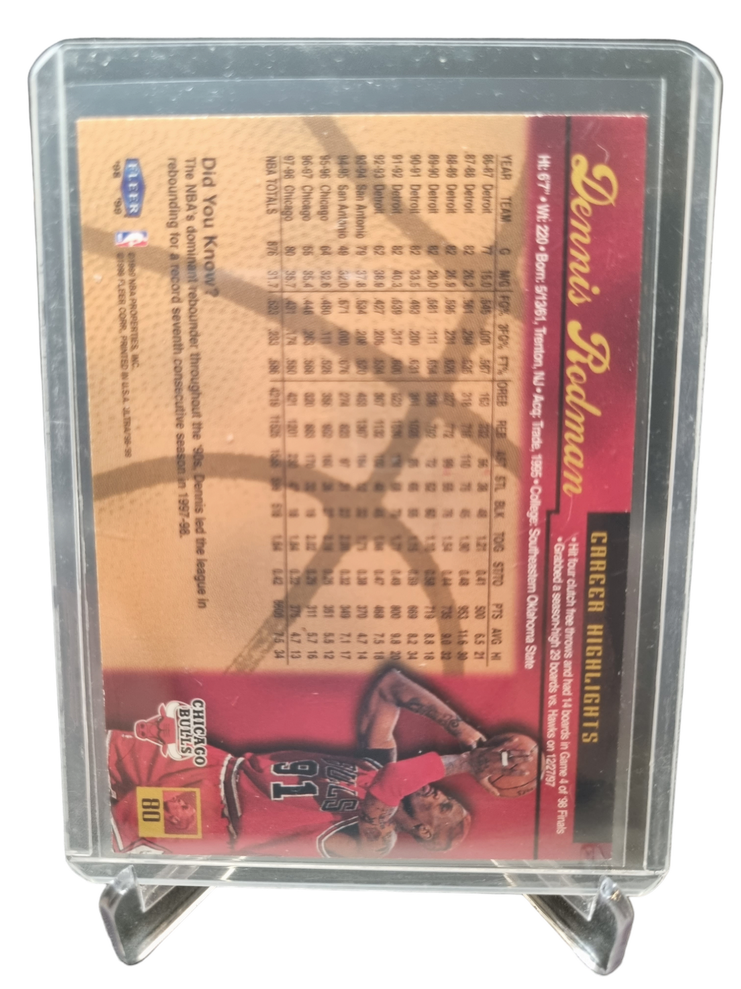 1998-99 Fleer #80 Dennis Rodman