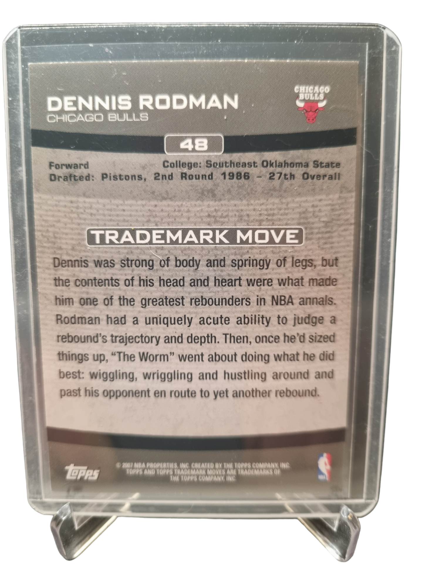 2007 Topps #48 Dennis Rodman Trademark Moves