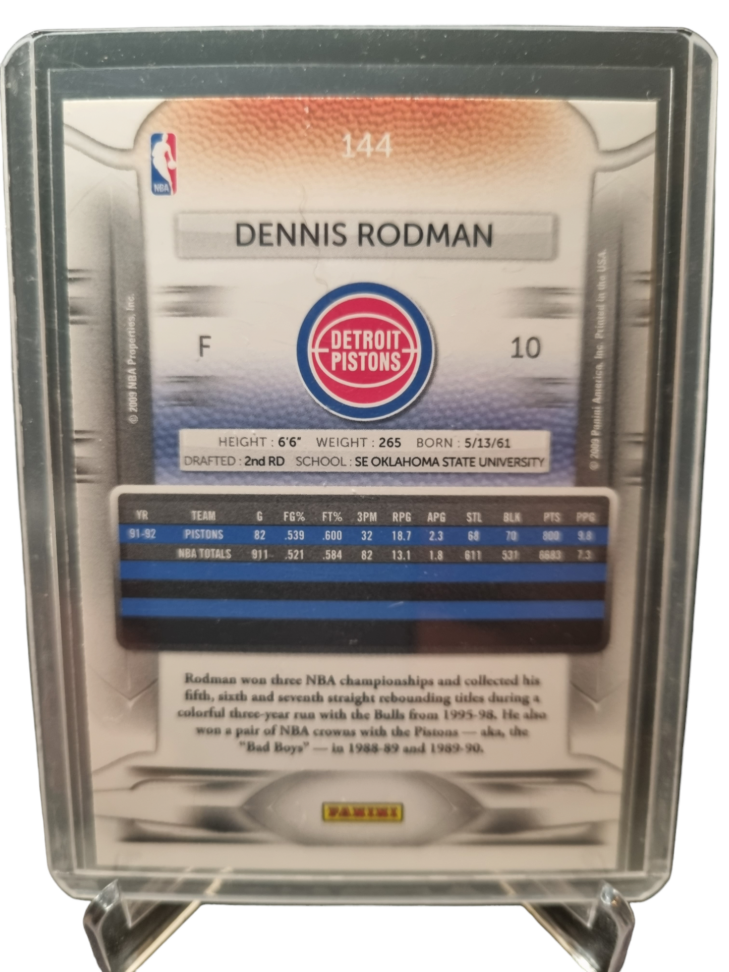 2009 Panini #144 Dennis Rodman Prestige 2009