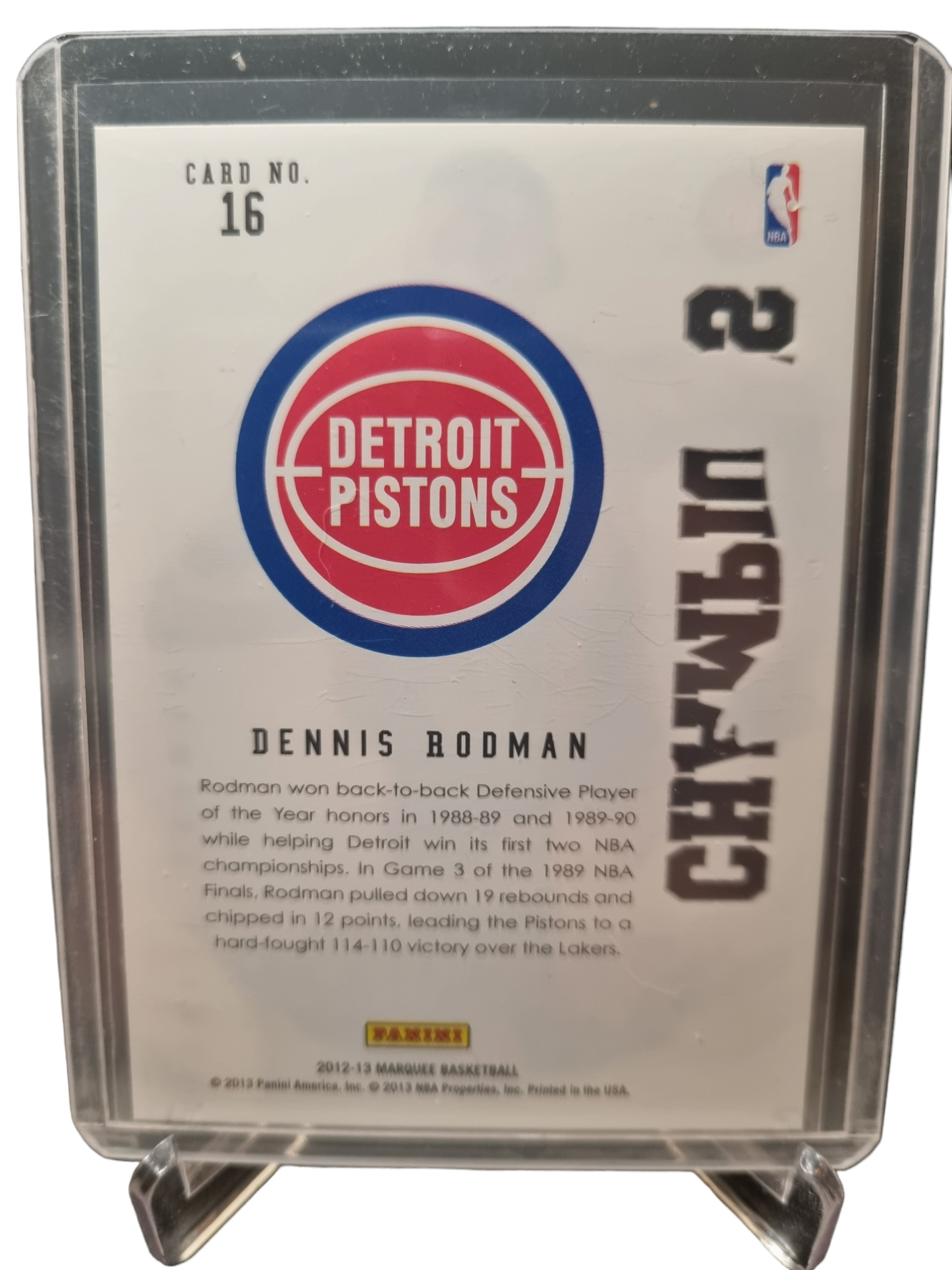 2012-13 Marquee #16 Dennis Rodman Marquee