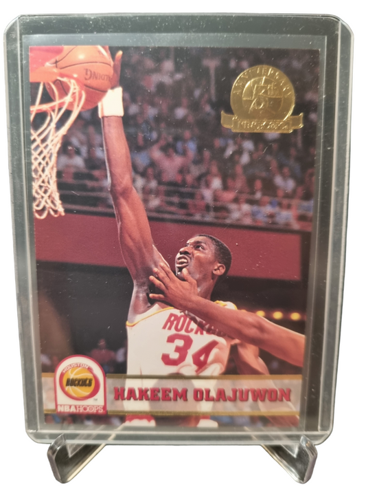 1993 Hoops #81 Hakeem Olajuwon 5th Anniversary Edition