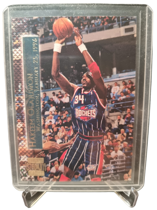 1996 Topps Stadium Club #SM4 Hakeem Olajuwon Shining Moments