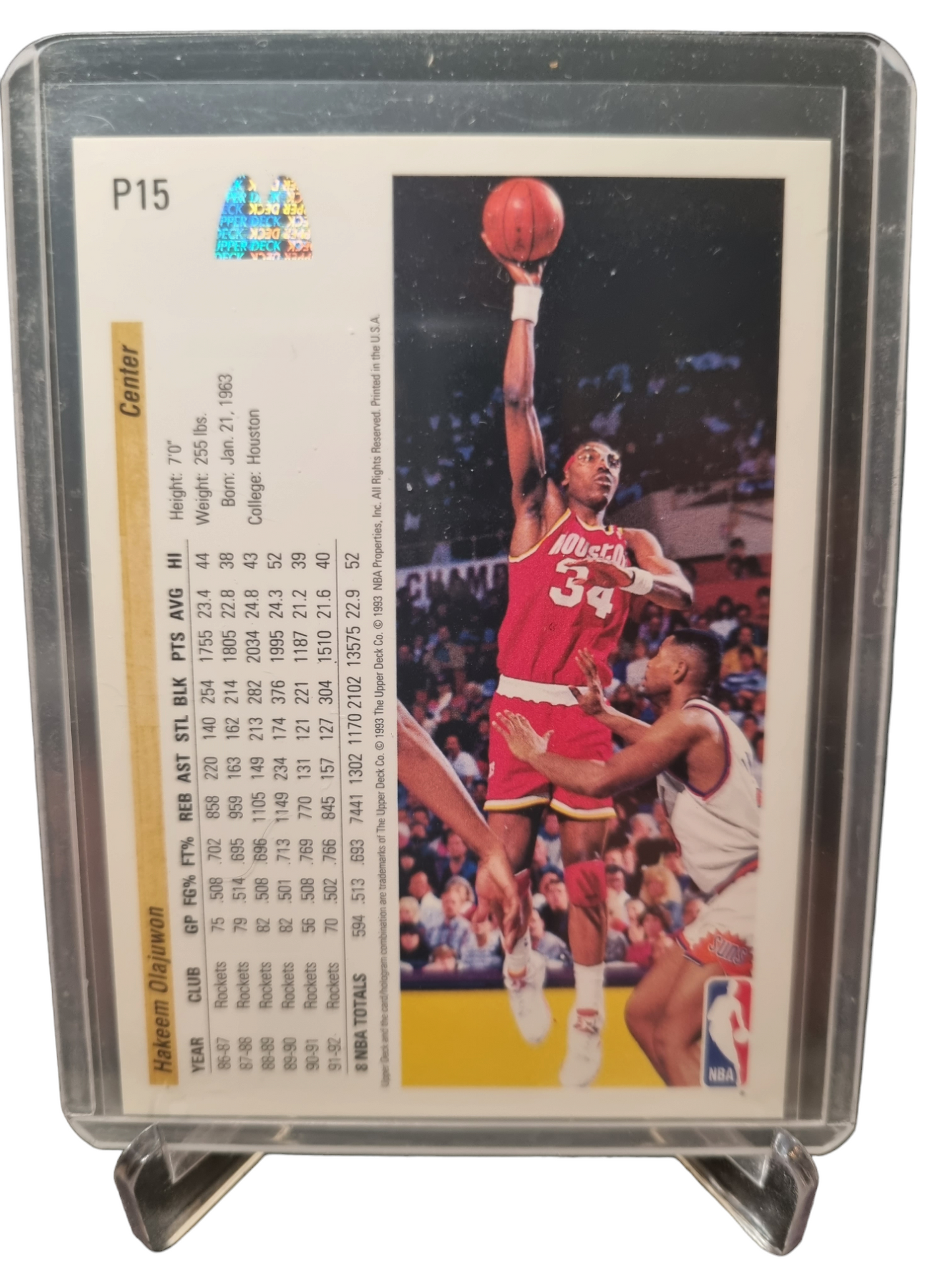 1993 Upper Deck #P15 Hakeem Olajuwon