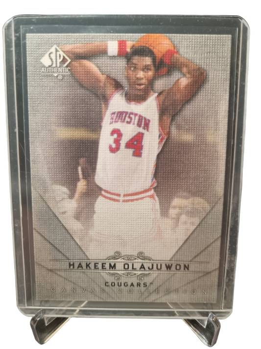 2012-13 Upper Deck SPA #CC-7 Hakeem Olajuwon Cougars Canvas