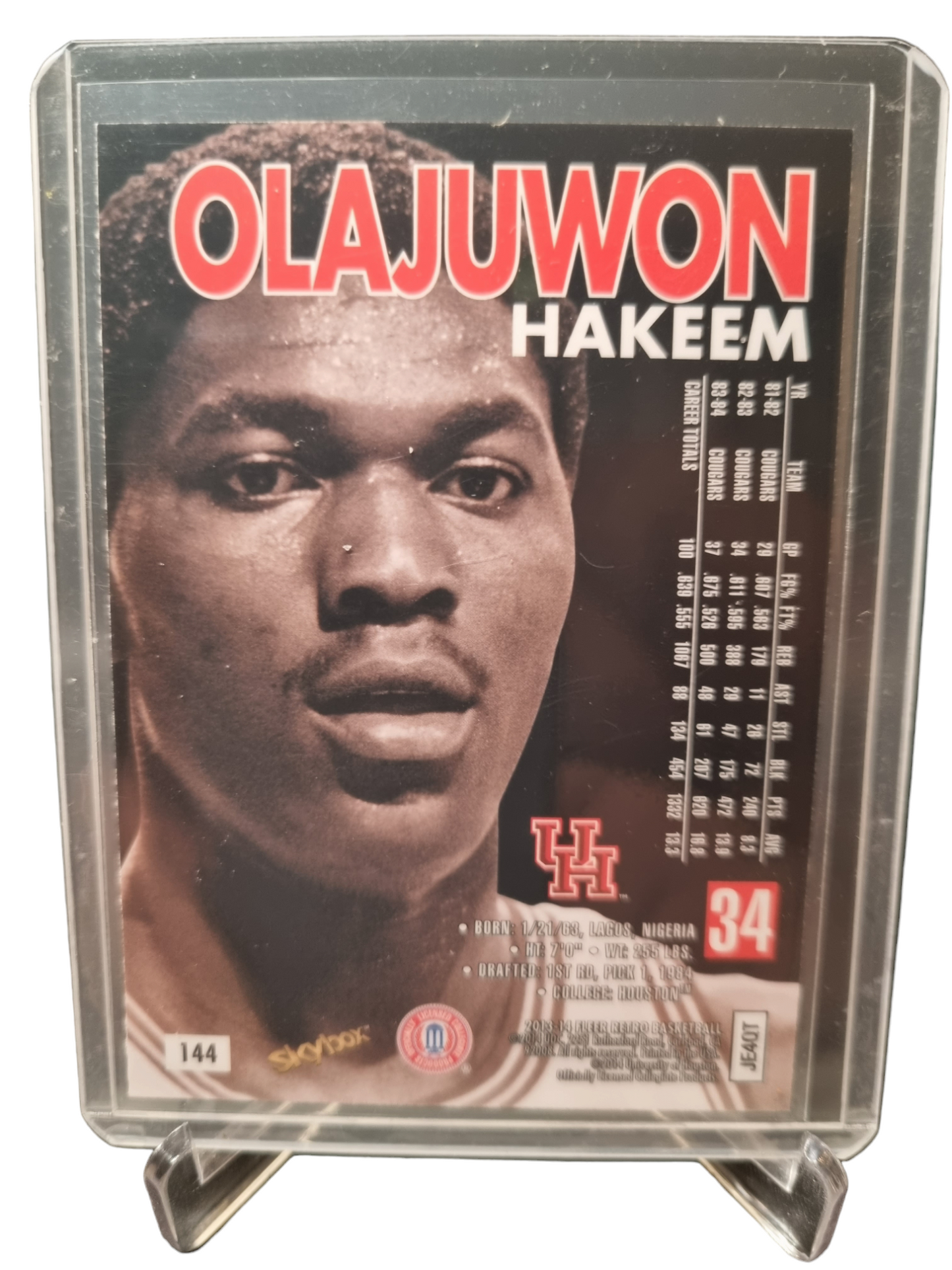 2013-14 Skybox Premium #144 Hakeem Olajuwon Fleer Retro