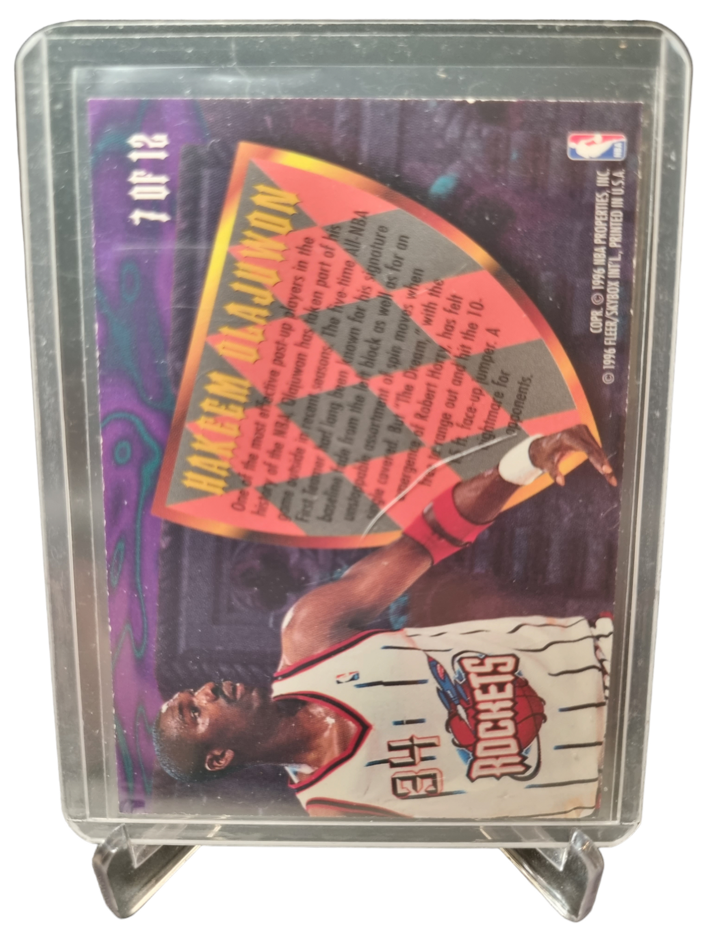 1996-97 Fleer Ultra #6 of 12 Hakeem Olajuwon Scoring Kings Hot Packs