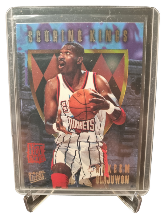 1996-97 Fleer Ultra #6 of 12 Hakeem Olajuwon Scoring Kings Hot Packs