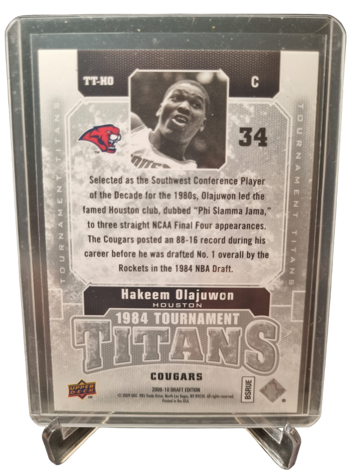 2009-10 Upper Deck #TT-HO Hakeem Olajuwon 1984 Tournament Titans