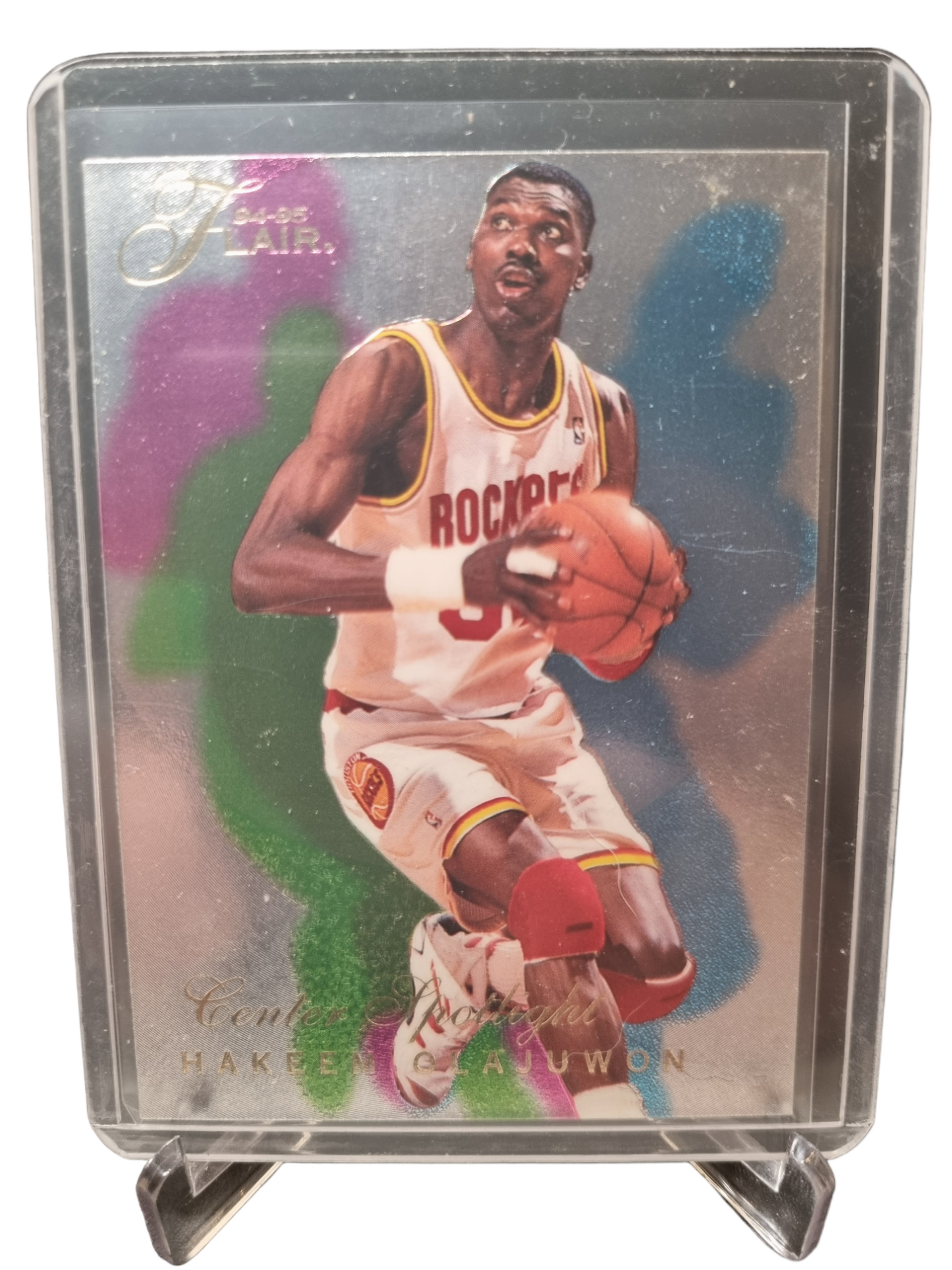 1994-95 Flair #3 of 6 Hakeem Olajuwon Center Spotlight