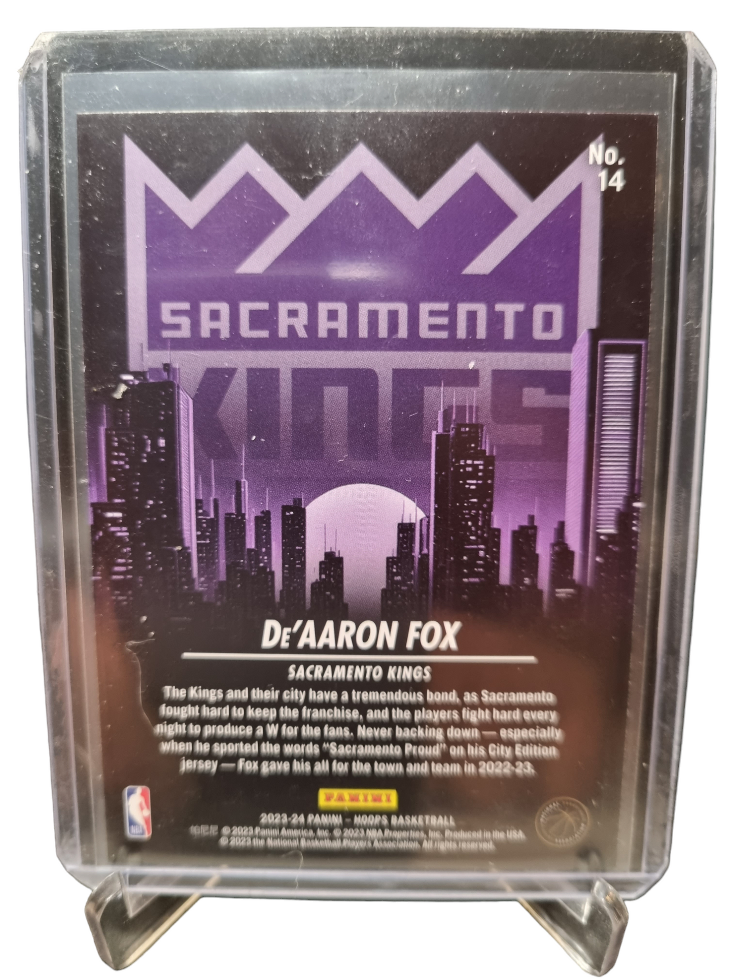 2023-24 Panini Hoops #14 De'Aaron Fox City Edition