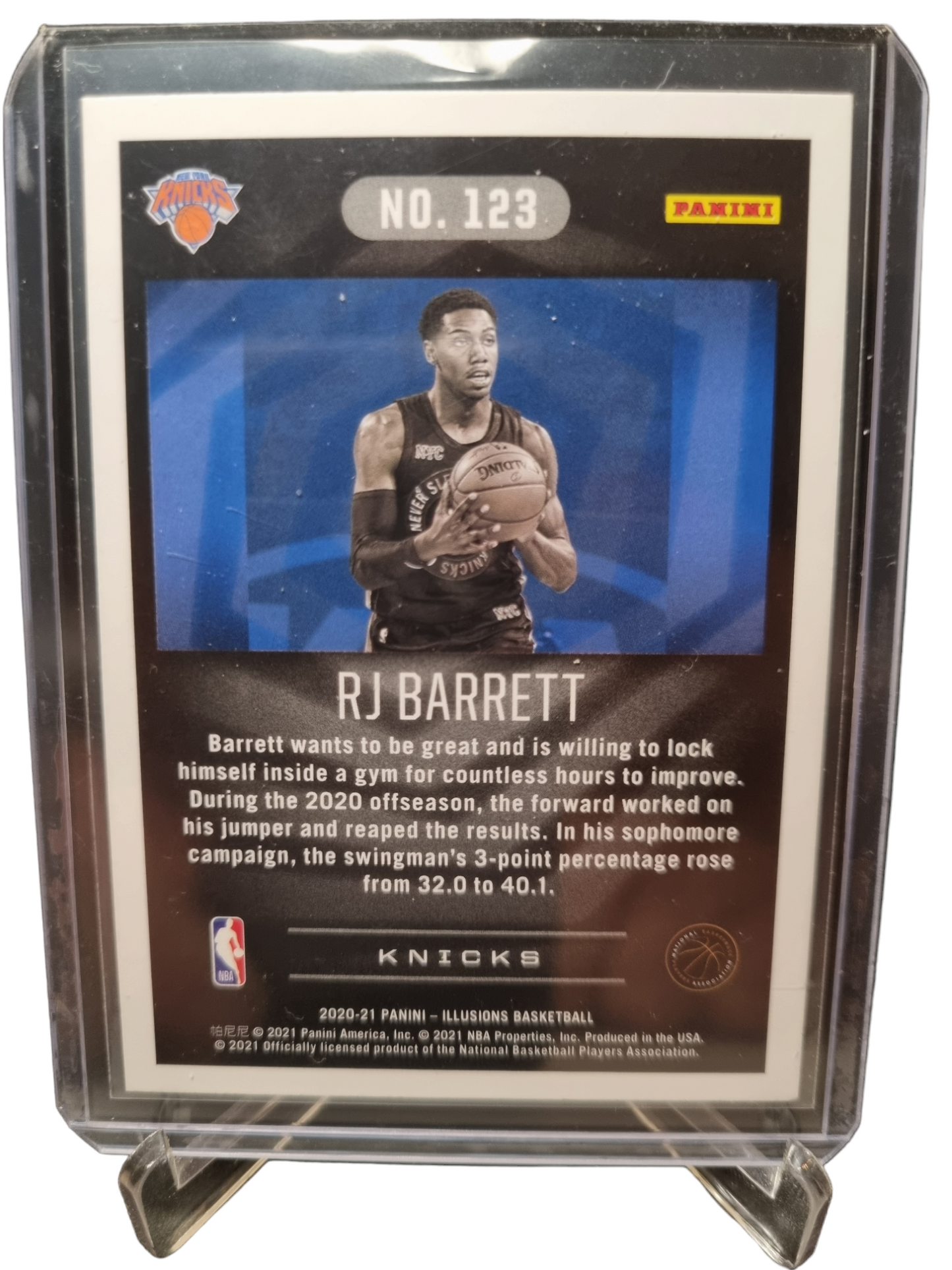 2020-21 Panini Illusions #123 RJ Barrett