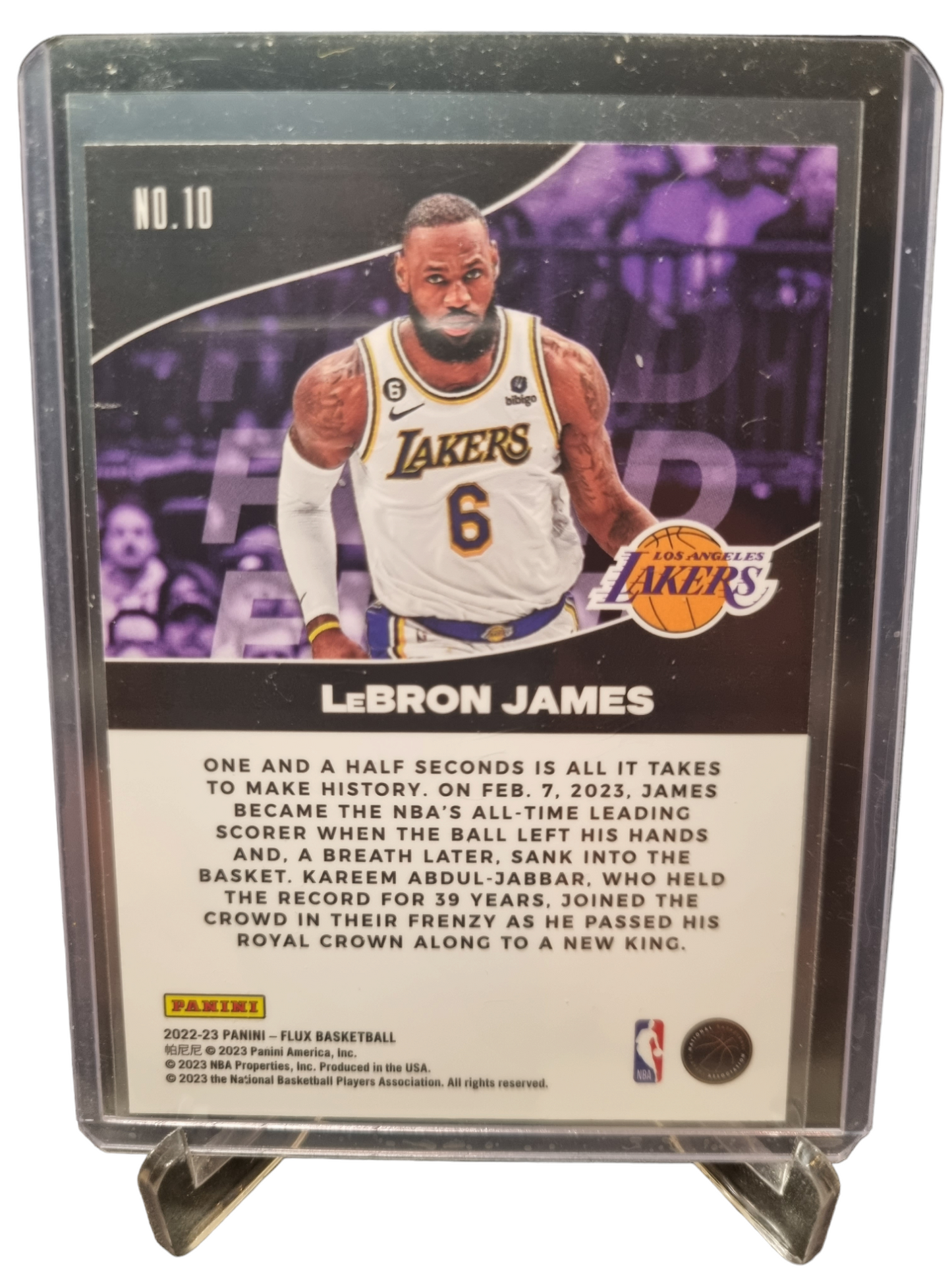 2023-24 Panini Hoops #10 Lebron James Fluid