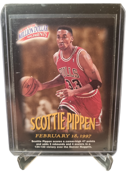 1997 Fleer #22 of 50 Scottie Pippen Million Dollar Moments