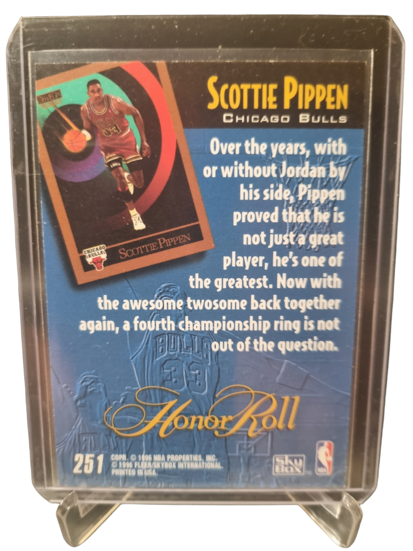 1996 Skybox #251 Scottie Pippen Honor Roll