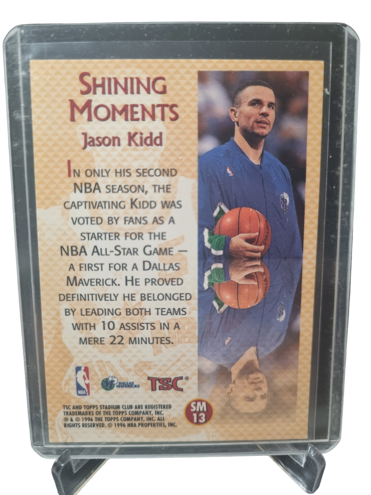 1996 Topps Stadium Club #SM13 Jason Kidd Shining Moments