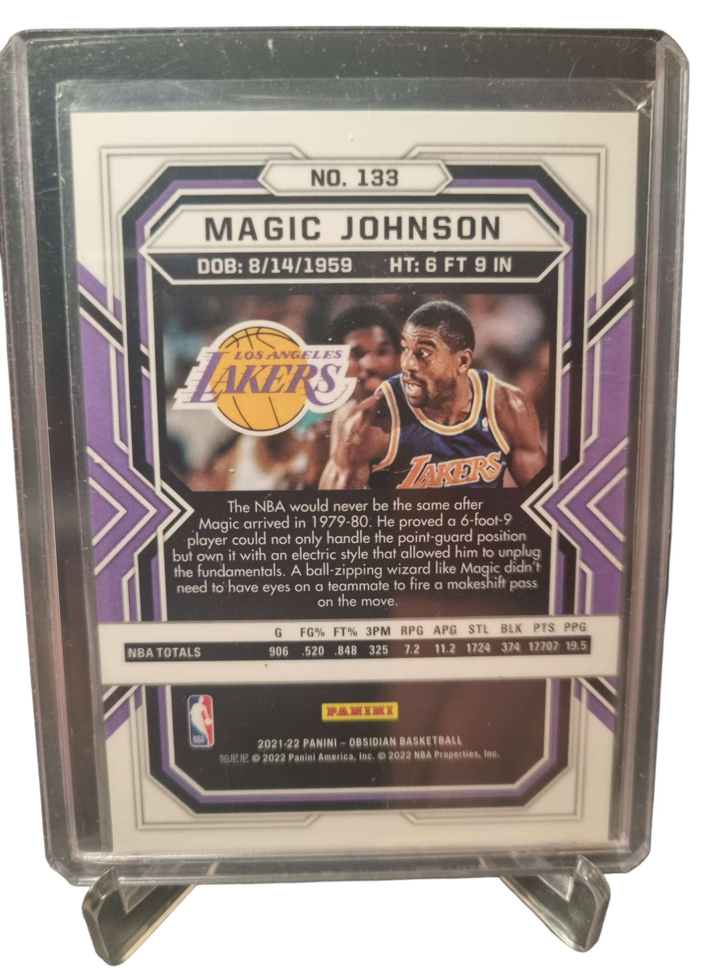 2021-22 Panini Obsidian #133 Magic Johnson