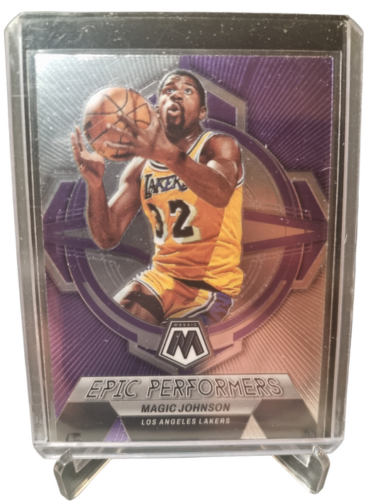 2022-23 Panini Mosaic #14 Magic Johnson Epic Performers