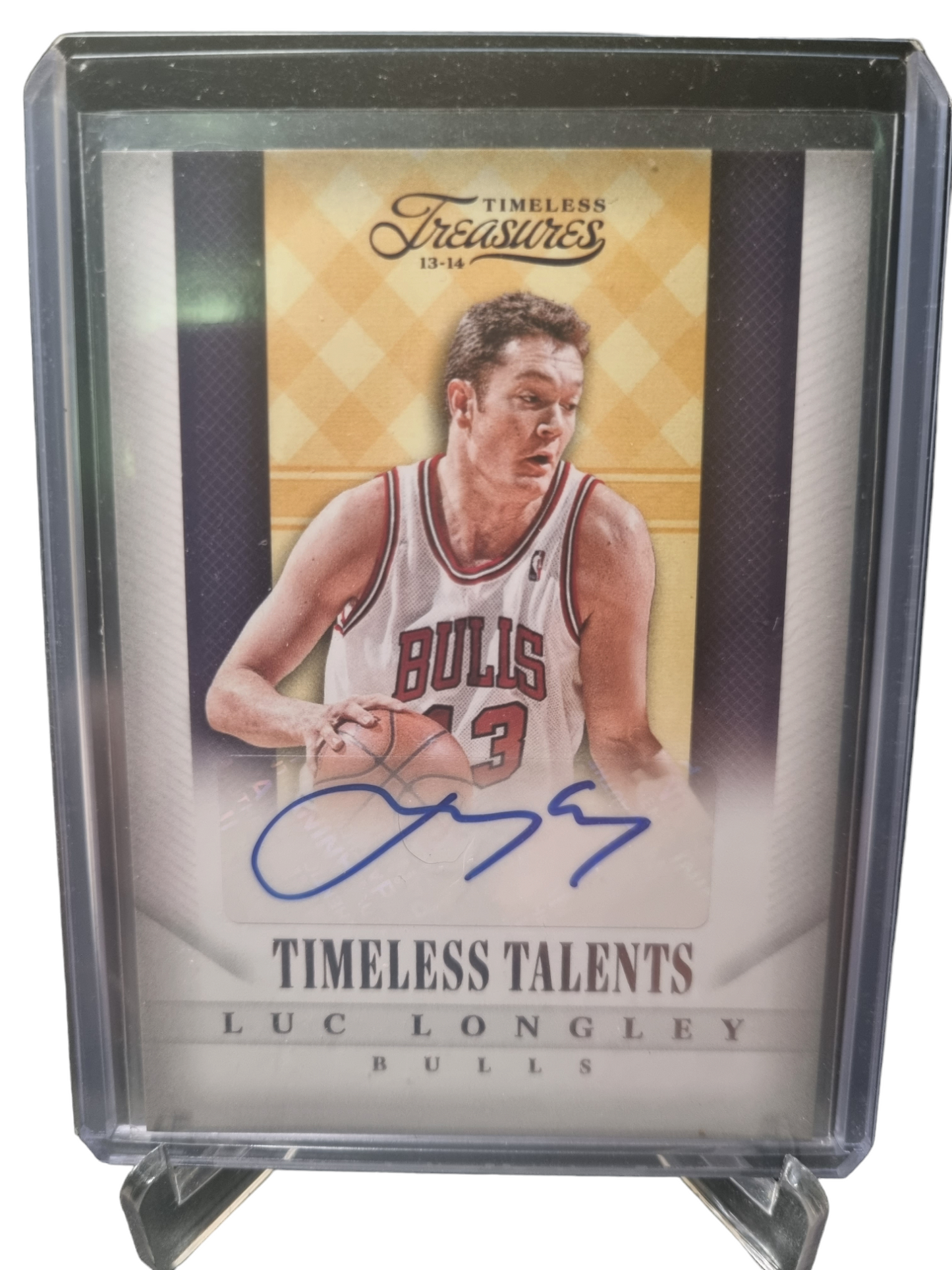 2013-14 Panini Timeless Treasures #16 Luc Longley Autograph