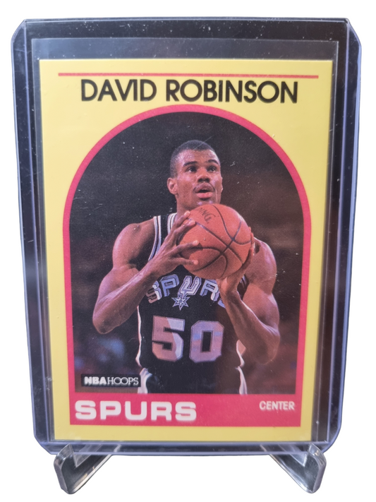 1989 Hoops #88 David Robinson Rookie Card Yellow