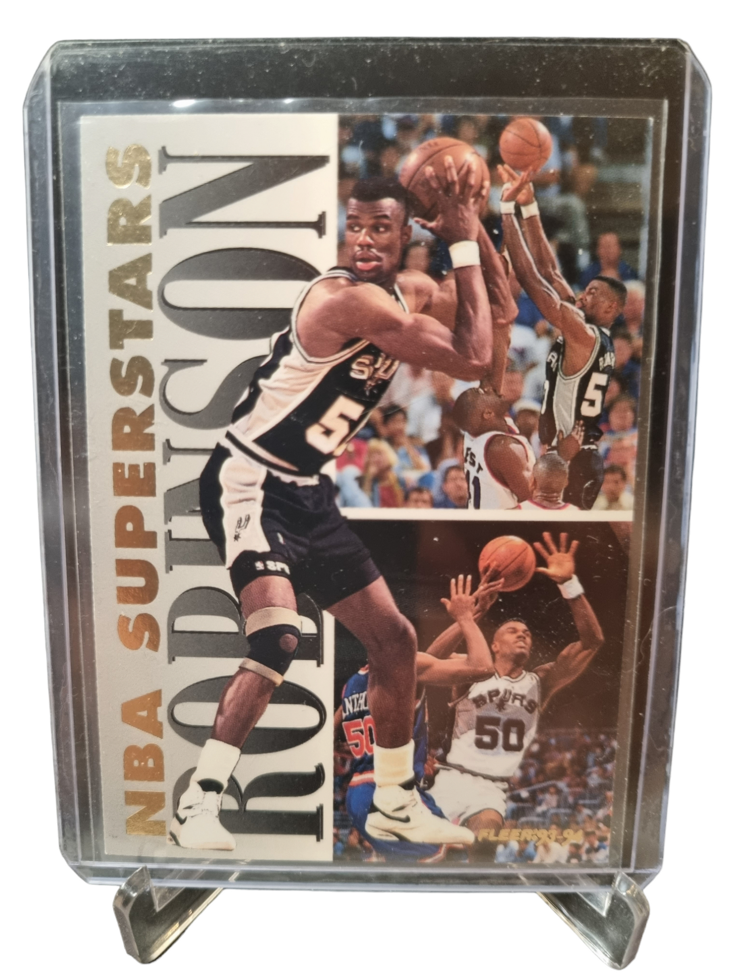 1993-94 Fleer #19 of 20 David Robinson NBA Superstars