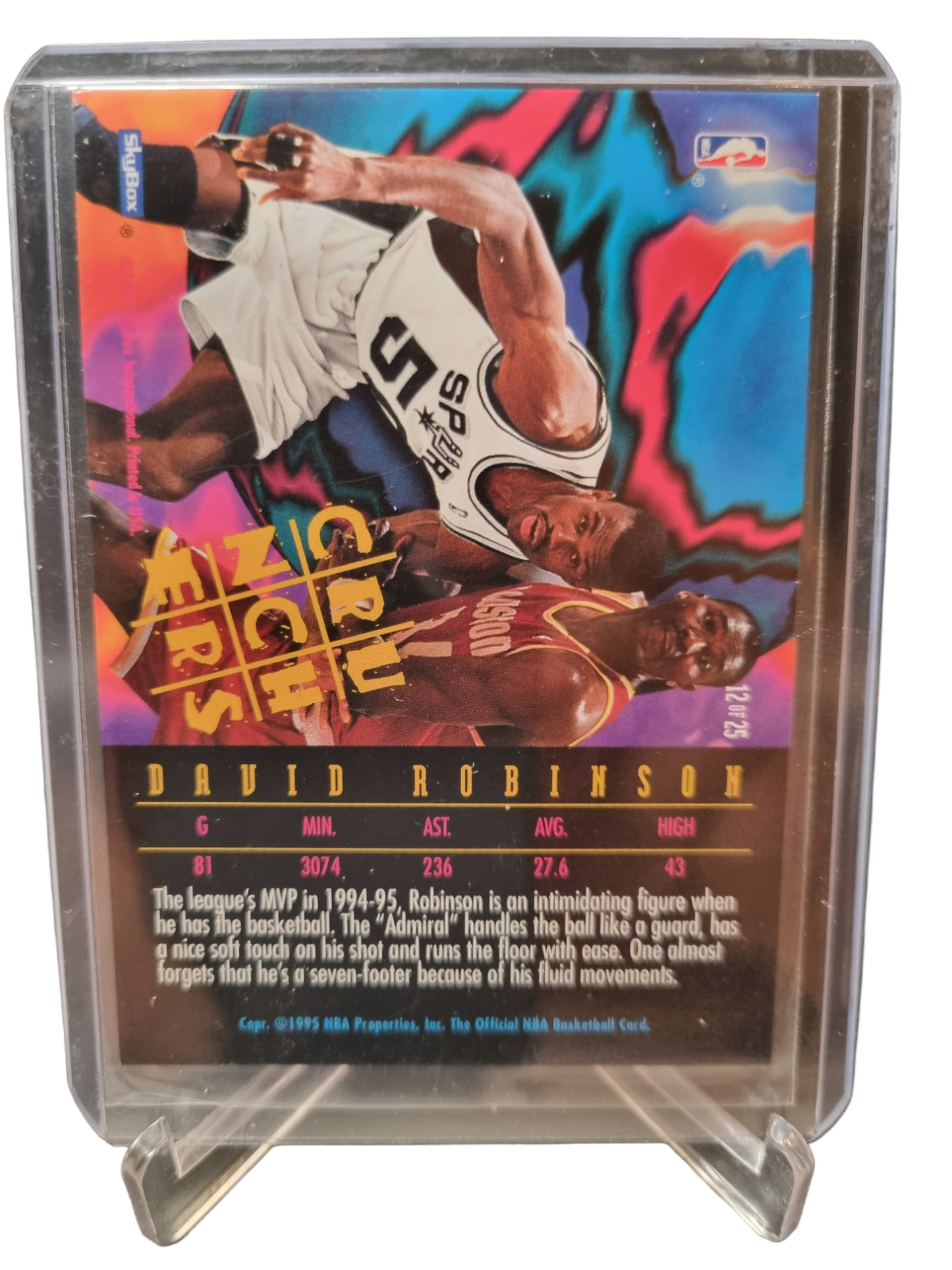 1995 Skybox #12 of 25 David Robinson Crunchers