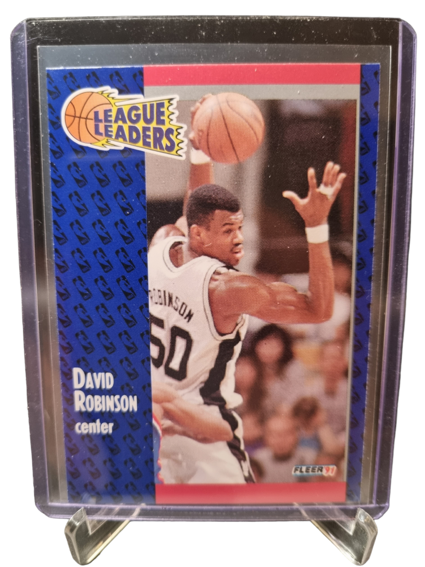 1991 Fleer #225 David Robinson League Leaders