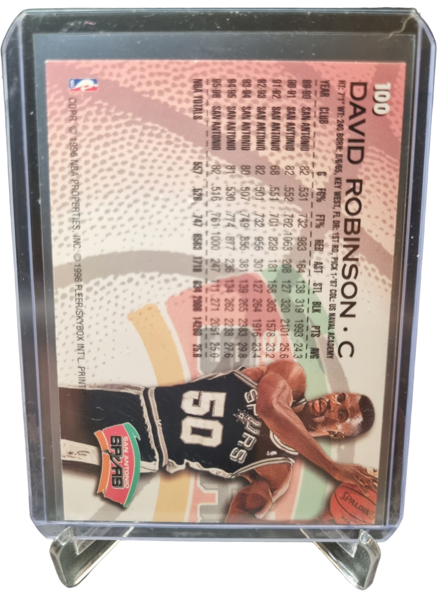 1996-97 Fleer #100 David Robinson