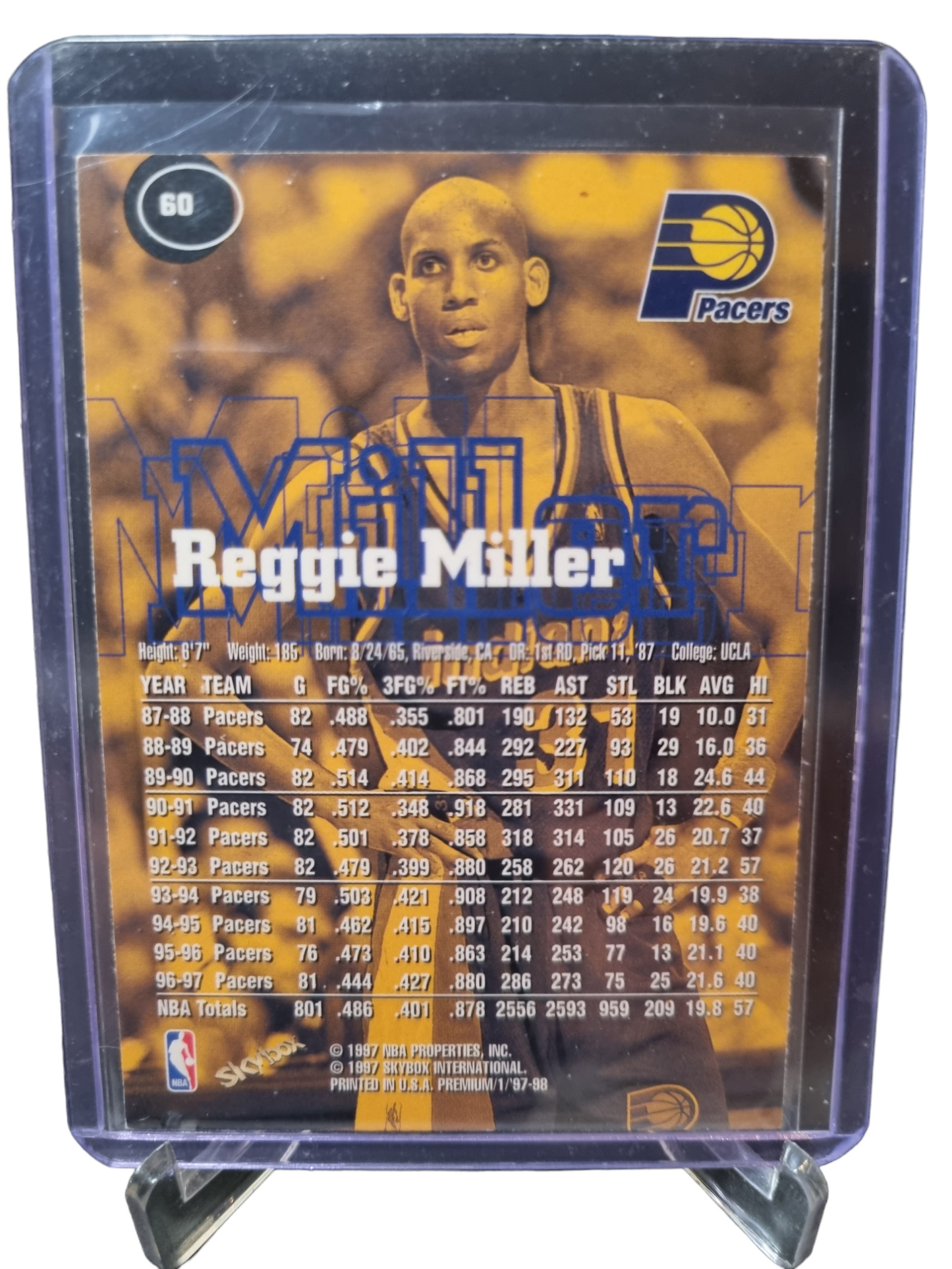 1997 Skybox Premium #60 Reggie Miller