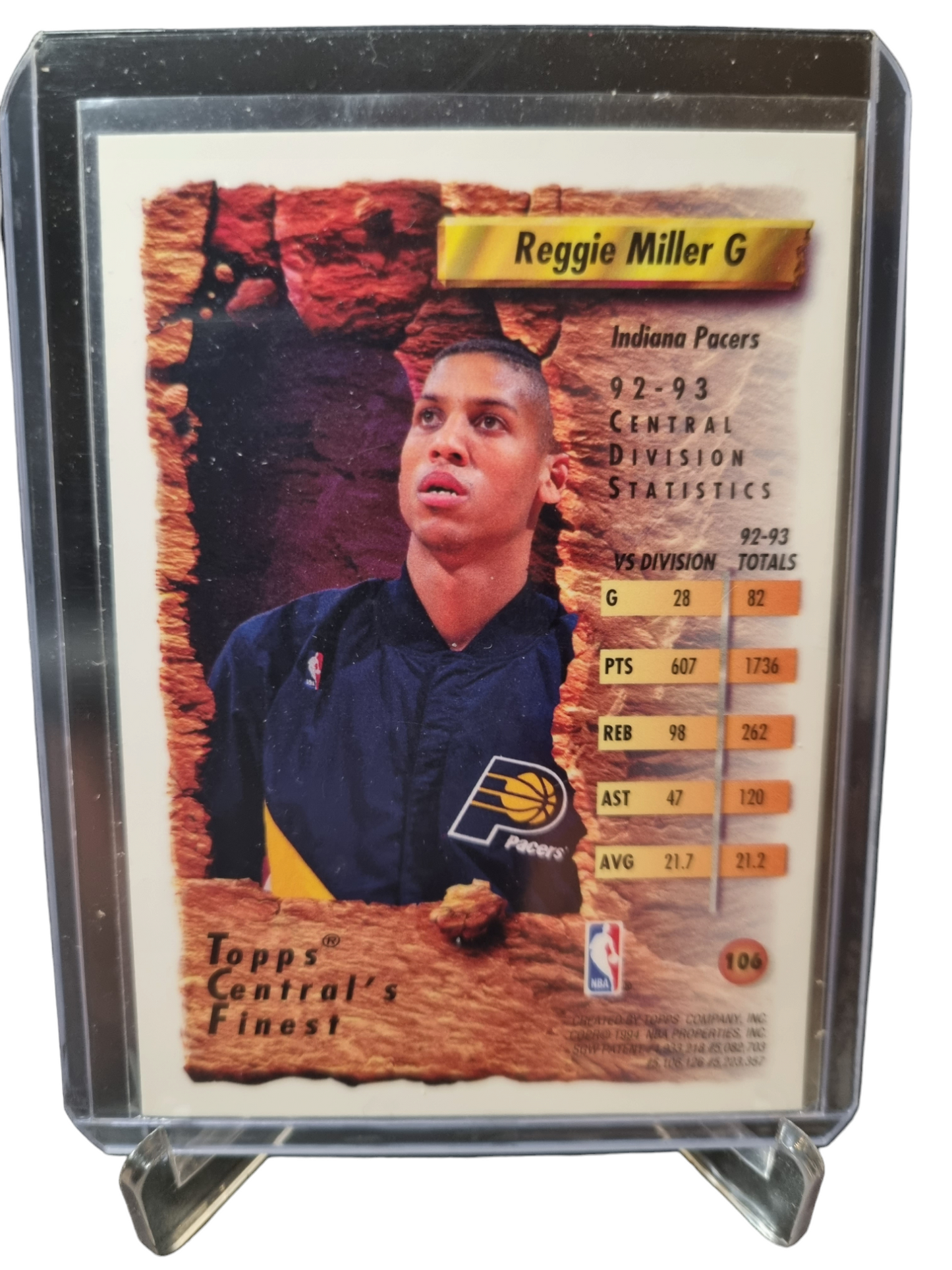 1994 Topps Finest #106 Reggie Miller