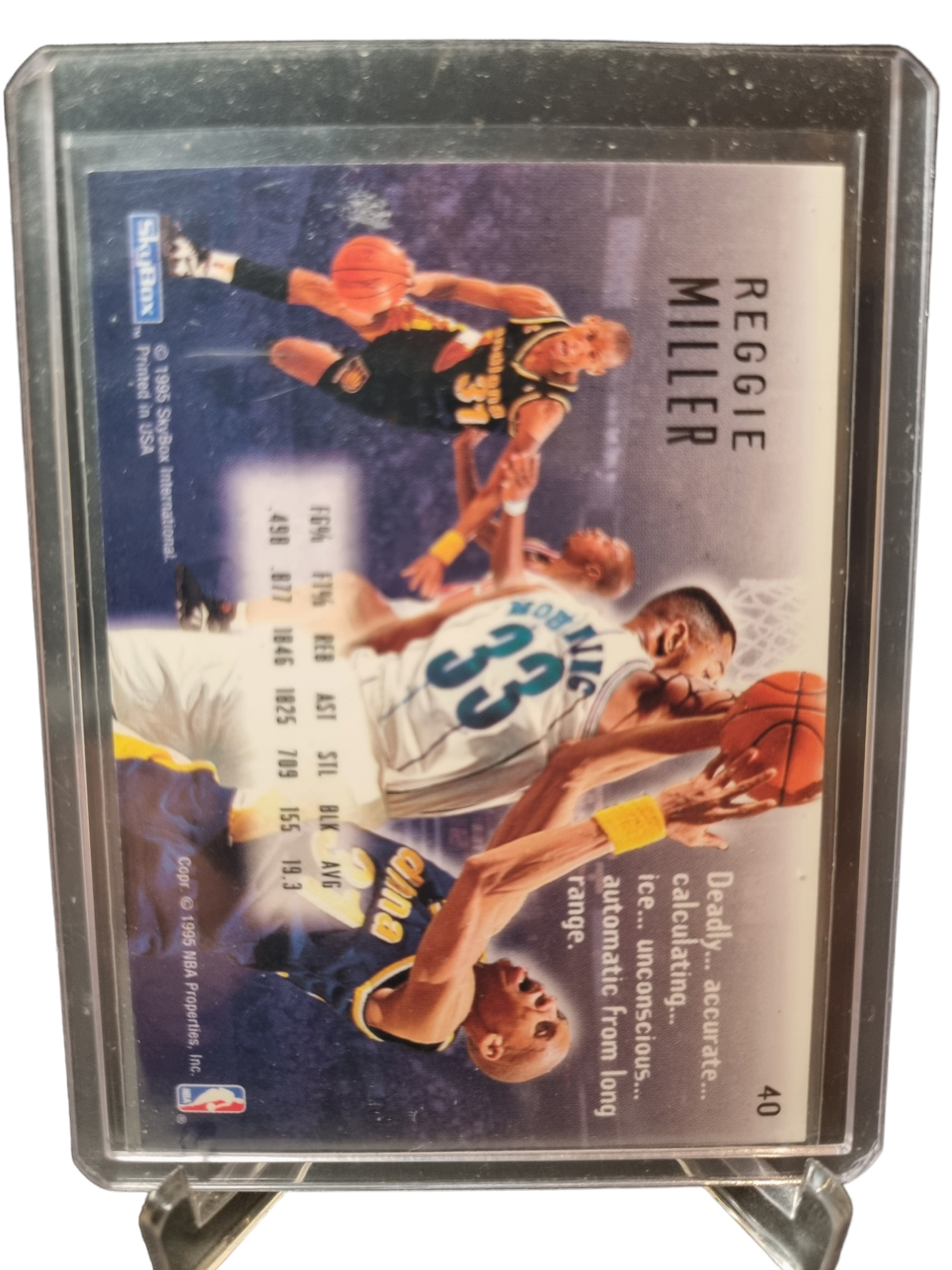 1995 Skybox #40 Reggie Miller Emotion No Joke