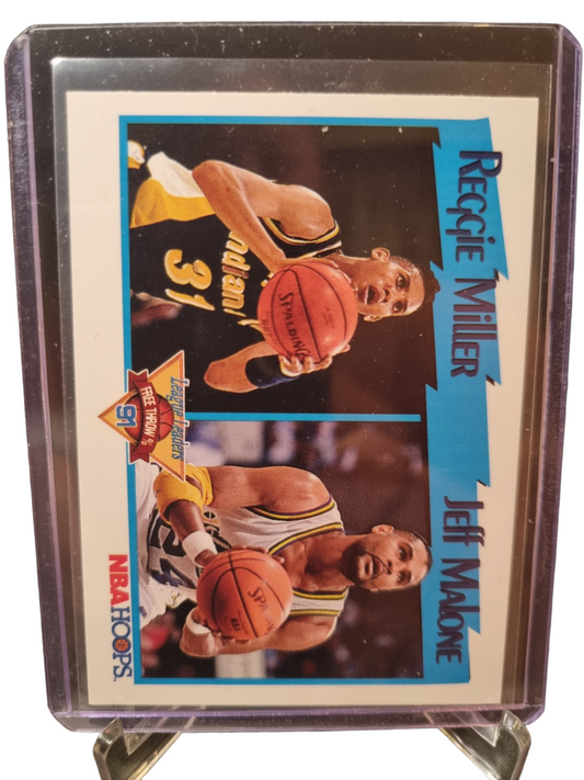 1991 Hoops #308 Reggie Miller/Jeff Malone