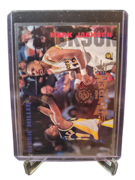 1995 Topps Stadium Club #328 Reggie Miller/Mark Jackson Back Tandem Court