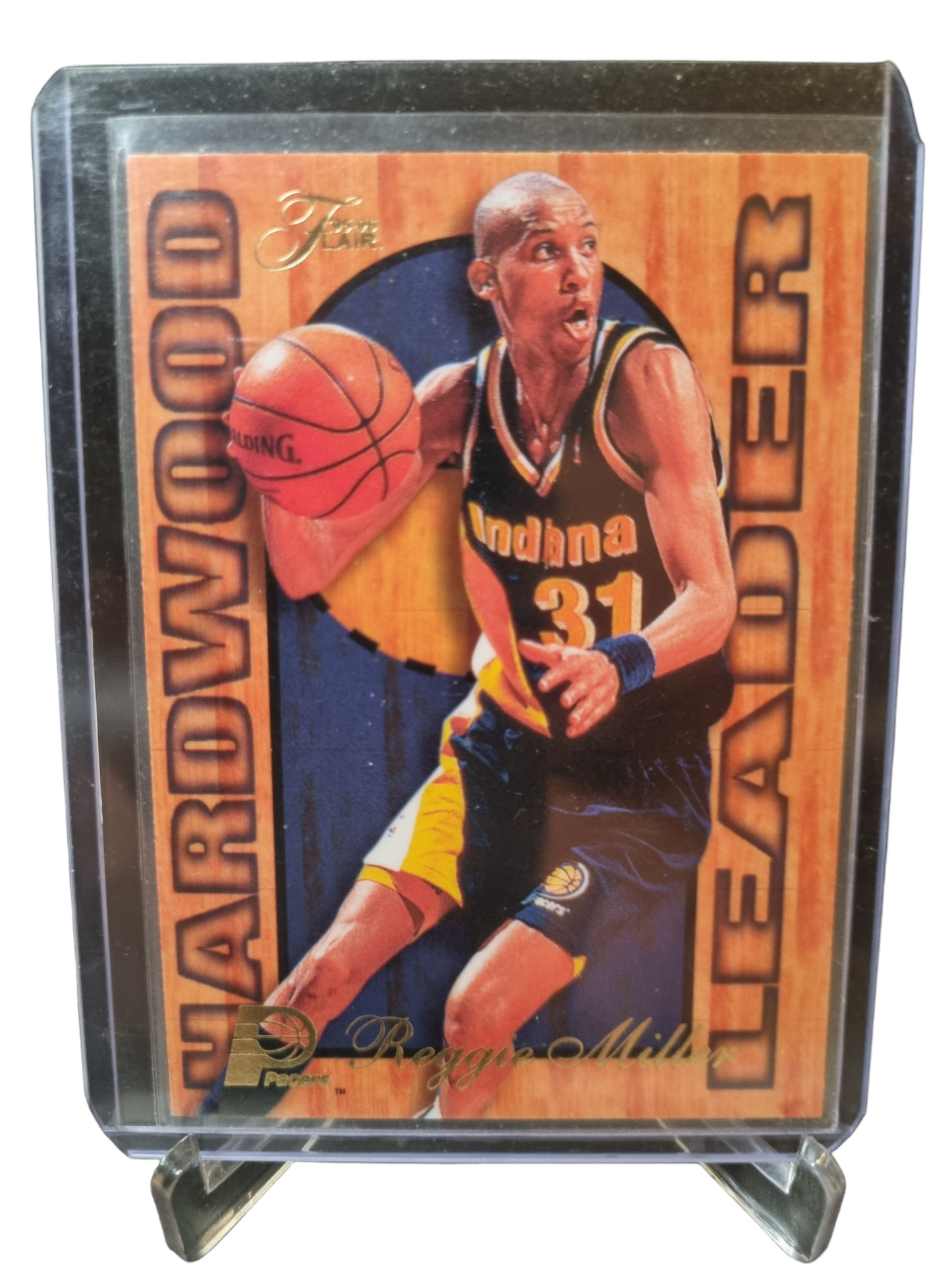 1995-96 Flair #11 of 27 Reggie Miller Hardwood Leader