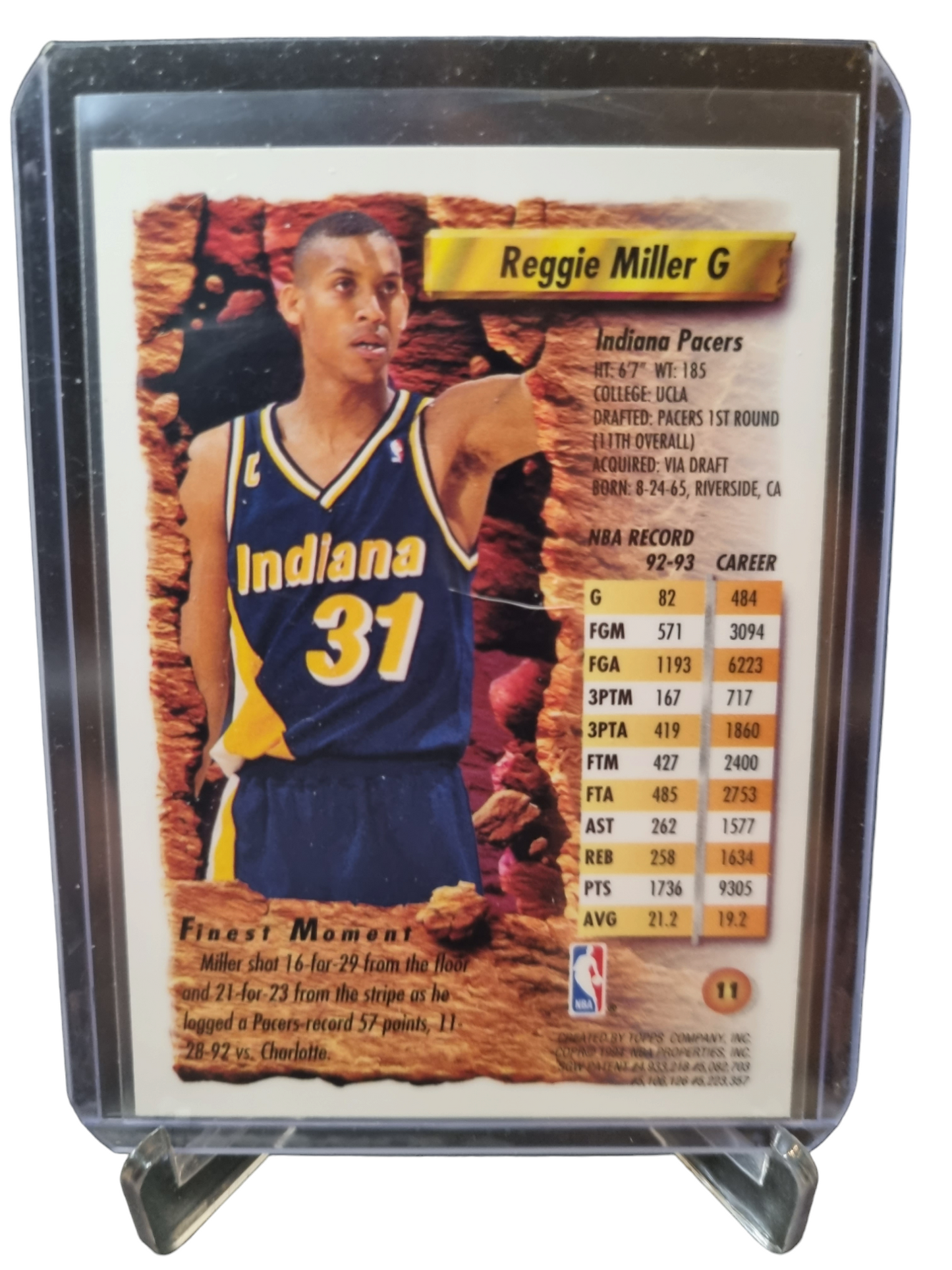 1994 Topps Finest #11 Reggie Miller