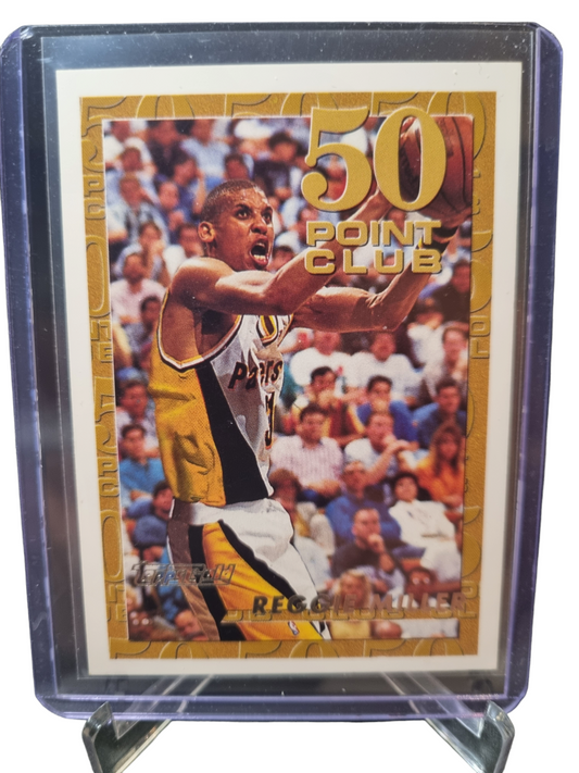 1993 Topps Gold #57 Reggie Miller 50 Point Club - Gold