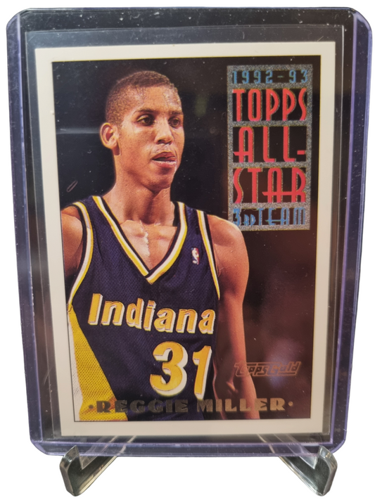 1993 Topps Gold #133 Reggie Miller Topps All-Star Third Team - Gold