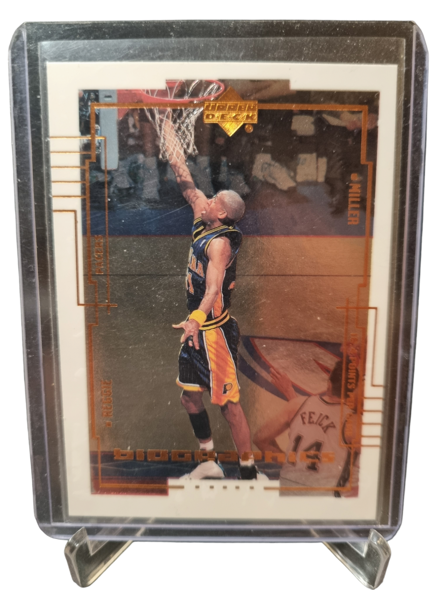 2000 Upper Deck #B10 Reggie Miller Bio-graphics