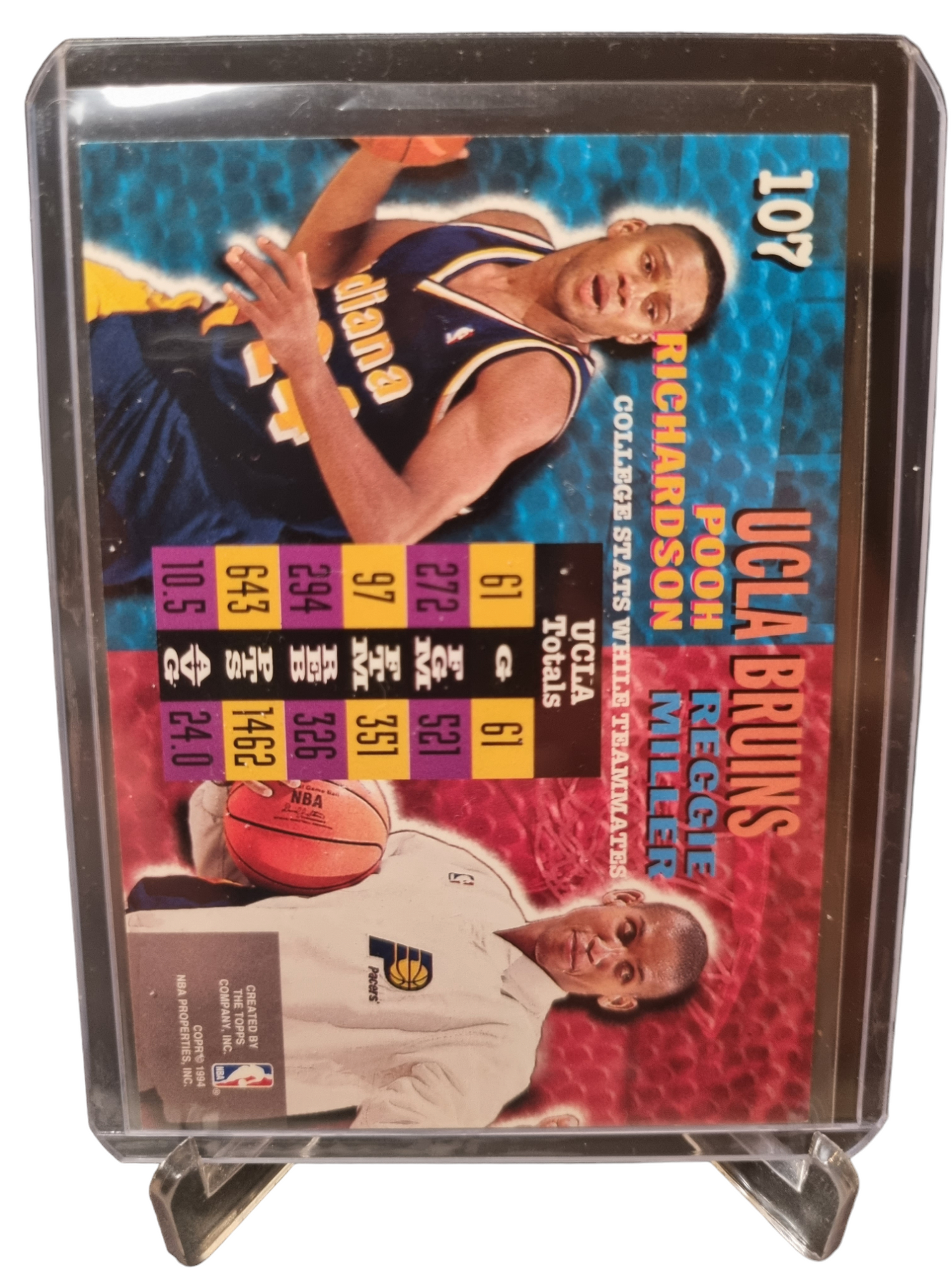 1994 Topps #107 Reggie Miller/Pooh Richardson College Team Mates