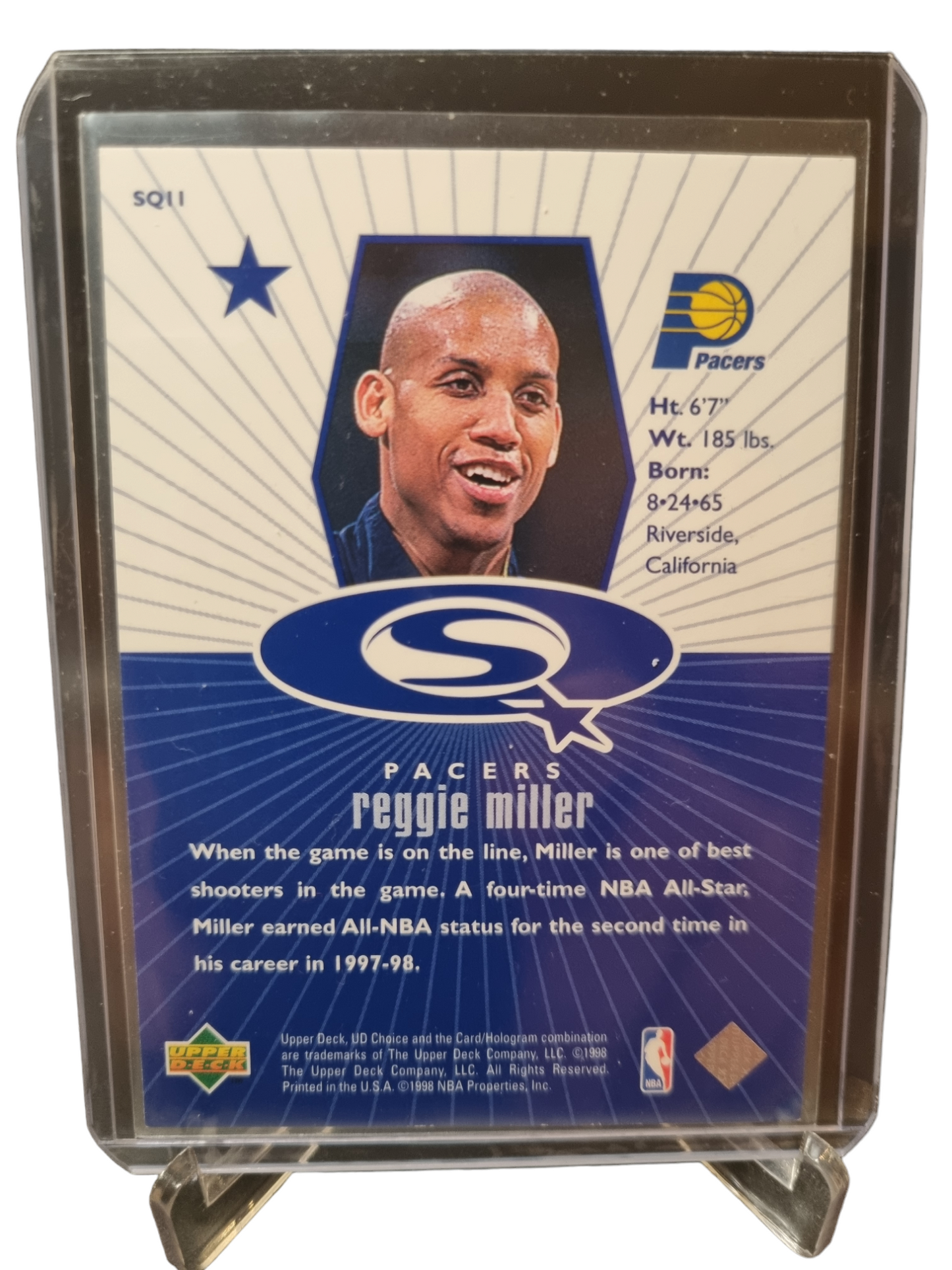 1998 Upper Deck #SQ11 Reggie Miller Star Quest