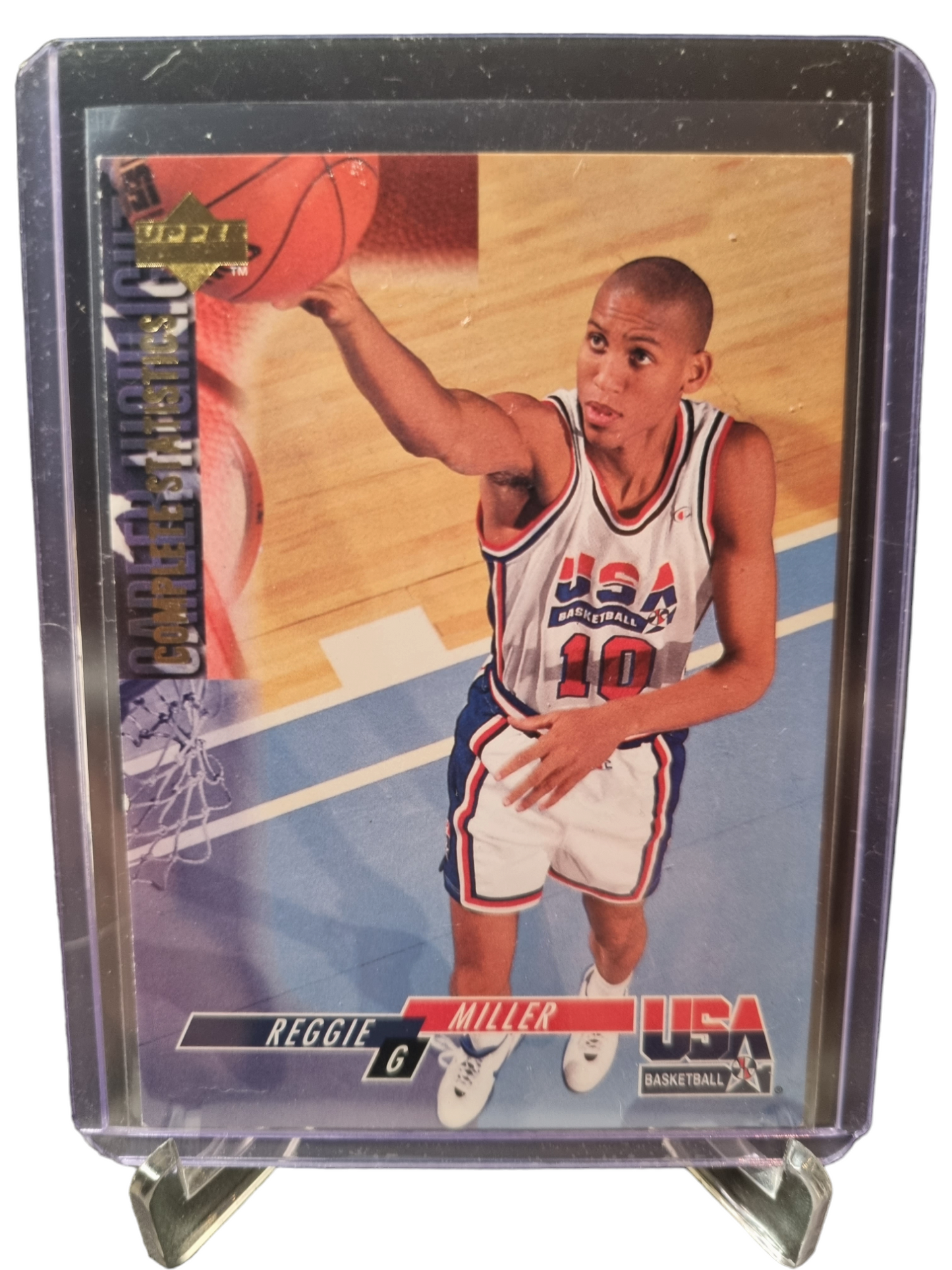 1994 Upper Deck #42 Reggie Miller USA Basketball Complete Statistics