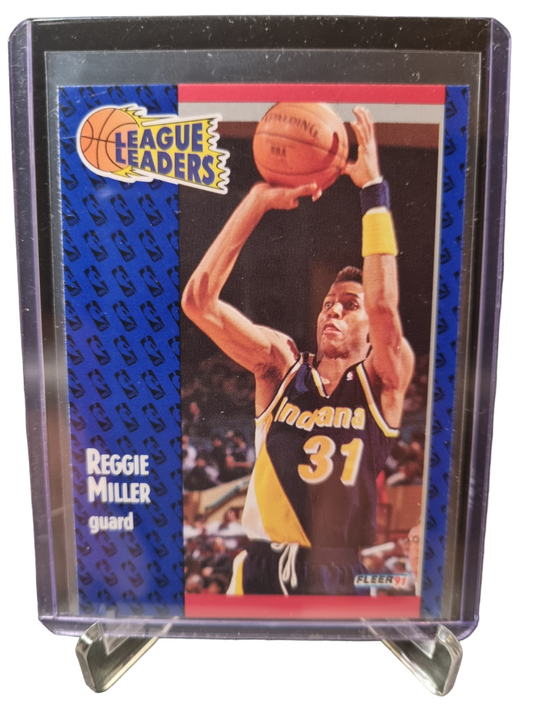 1991 Fleer #226 Reggie Miller League Leaders