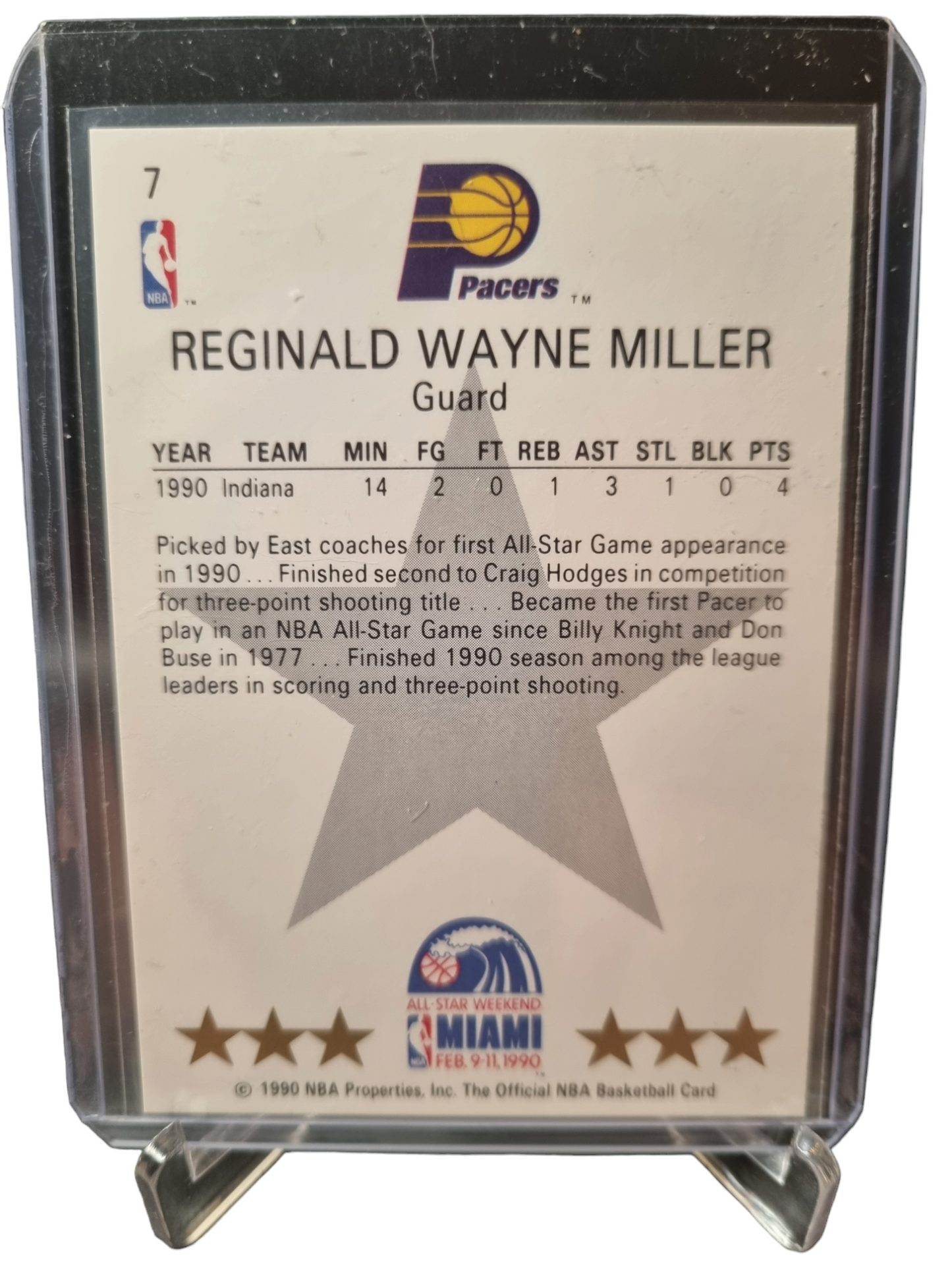 1990 Hoops #7 Reggie Miller All-Star East