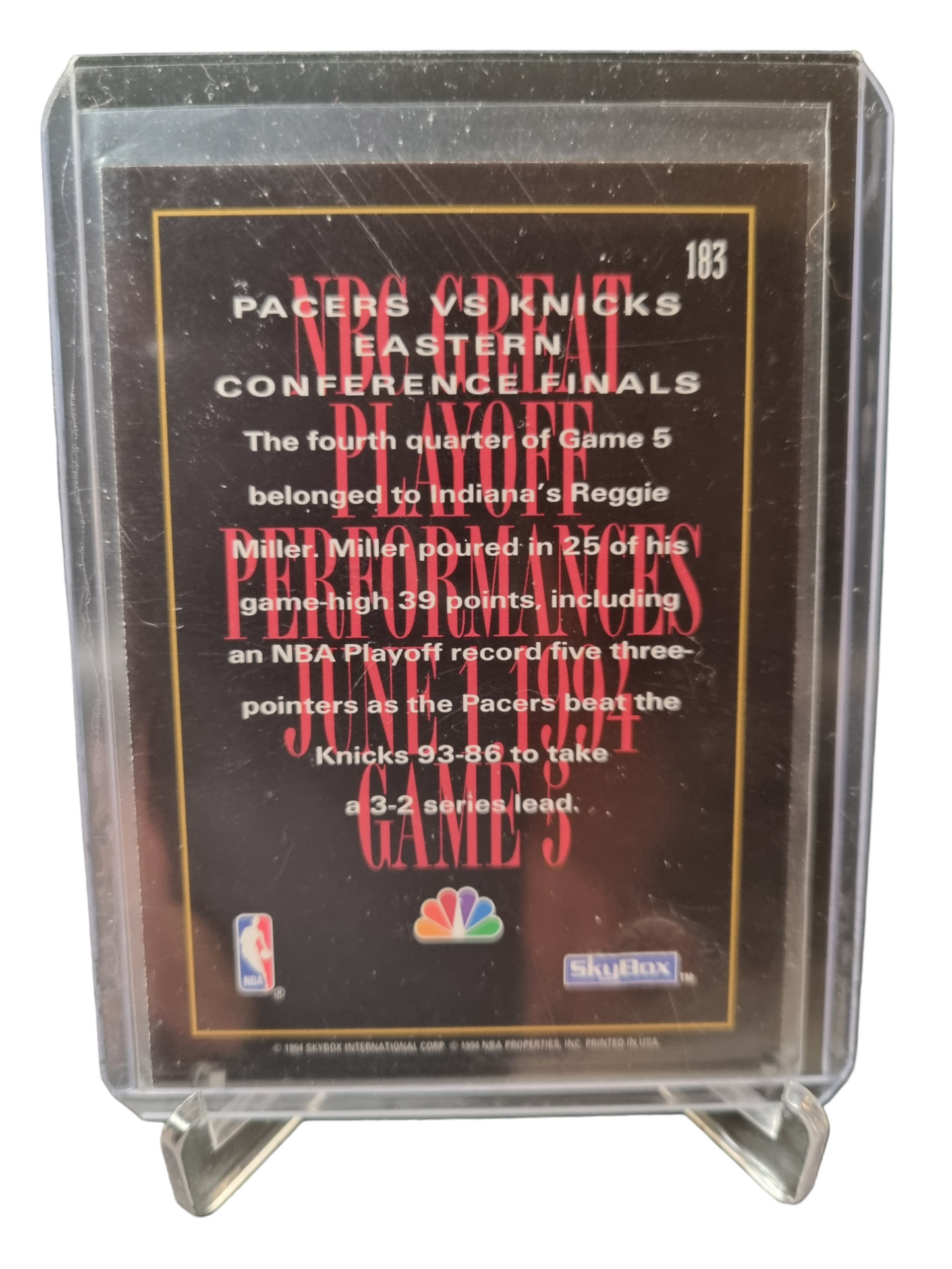 1994 Skybox #183 Reggie Miller NBA on NBC