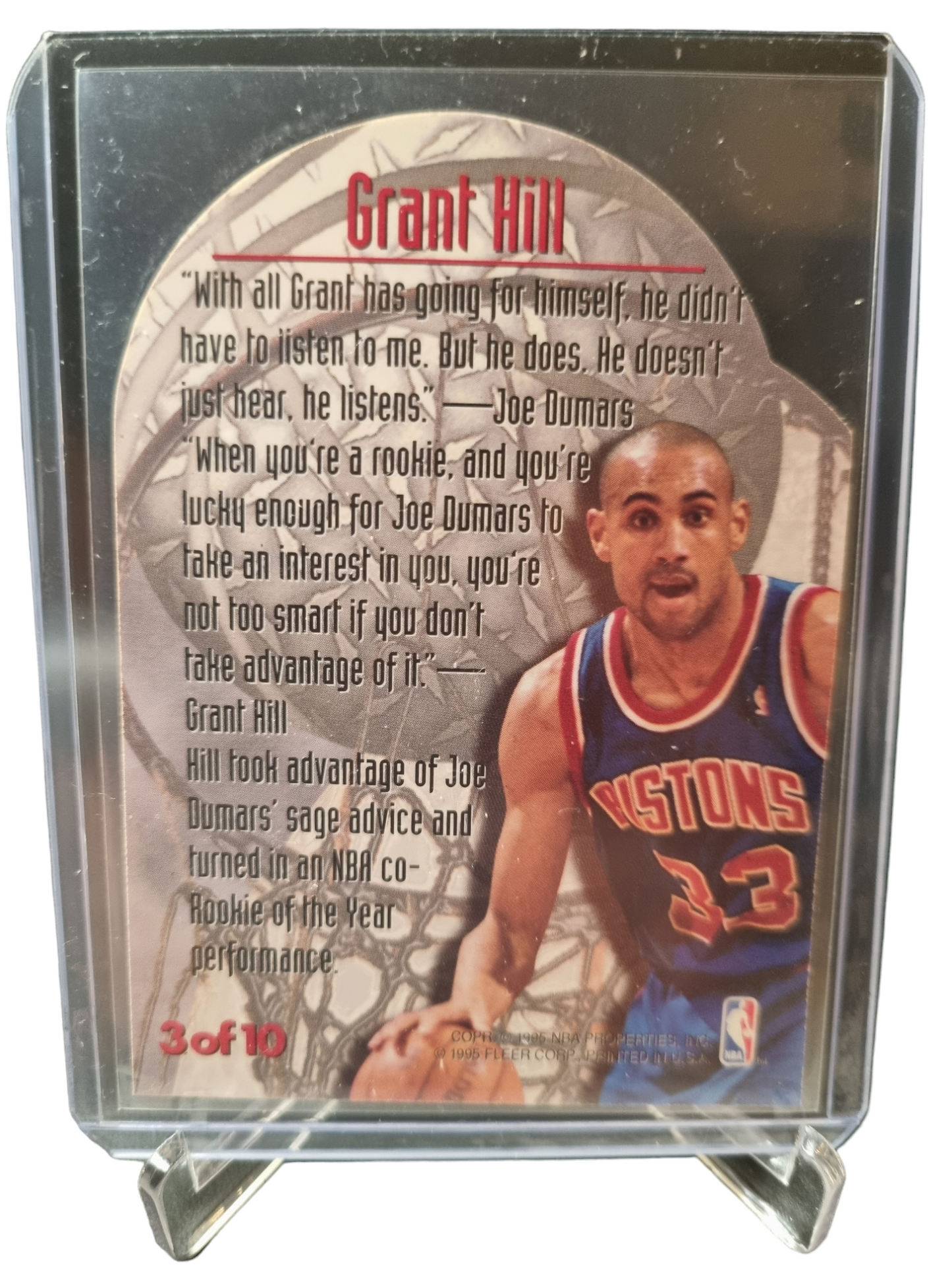 1995-96 Fleer Metal #3 of 10 Grant Hill Maximum Metal