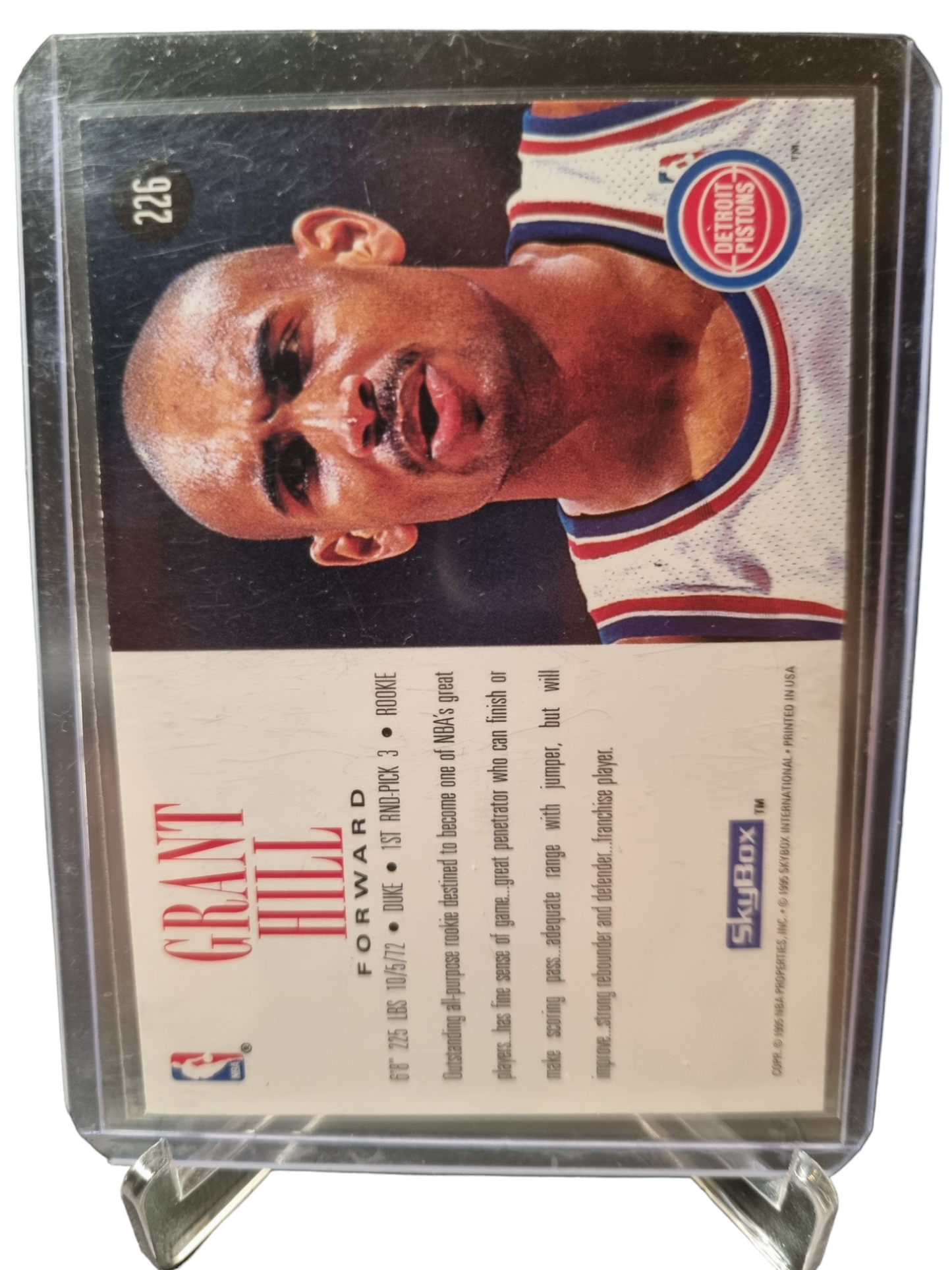 1995 Skybox #226 Grant Hill Rookie Card