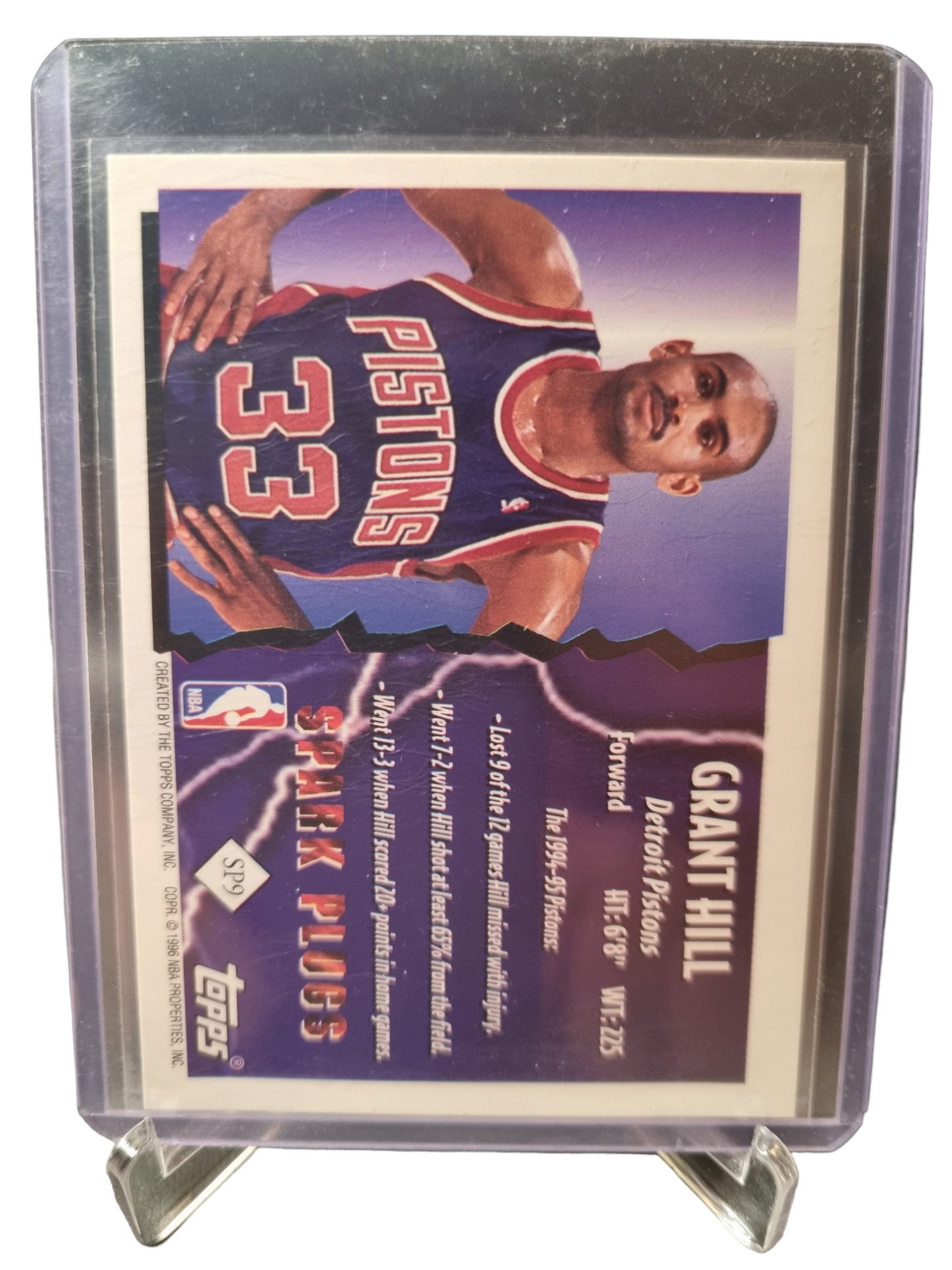 1996 Topps #SP9 Grant Hill Spark Plugs