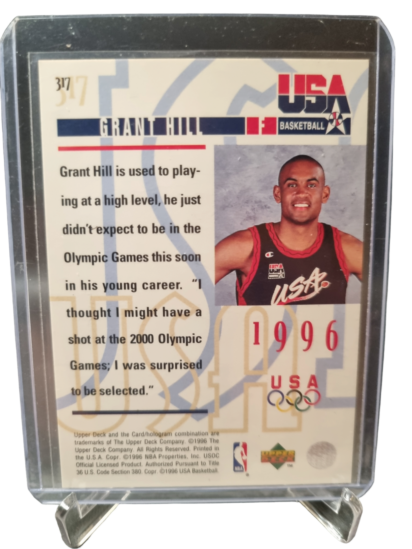 1996 Upper Deck #317 Grant Hill USA Basketball