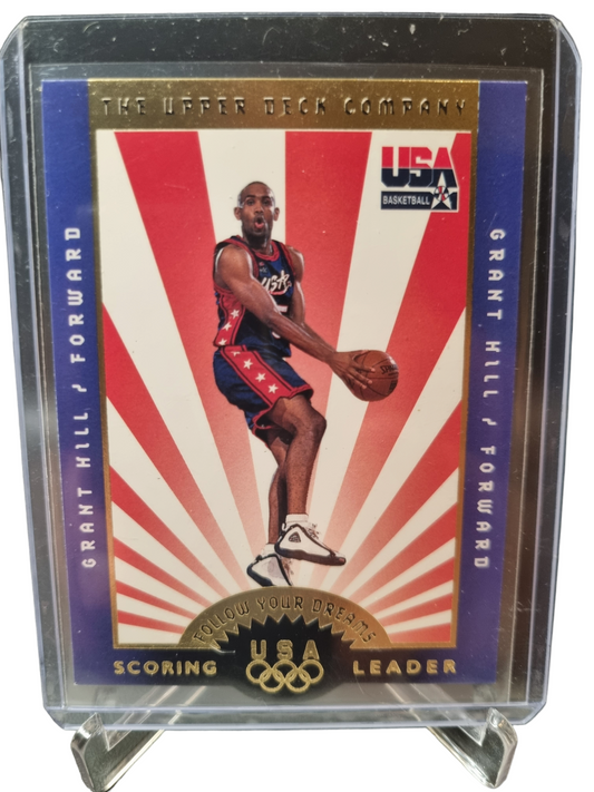 1996 Upper Deck #F2 Grant Hill USA Basketball Follow Your Dreams