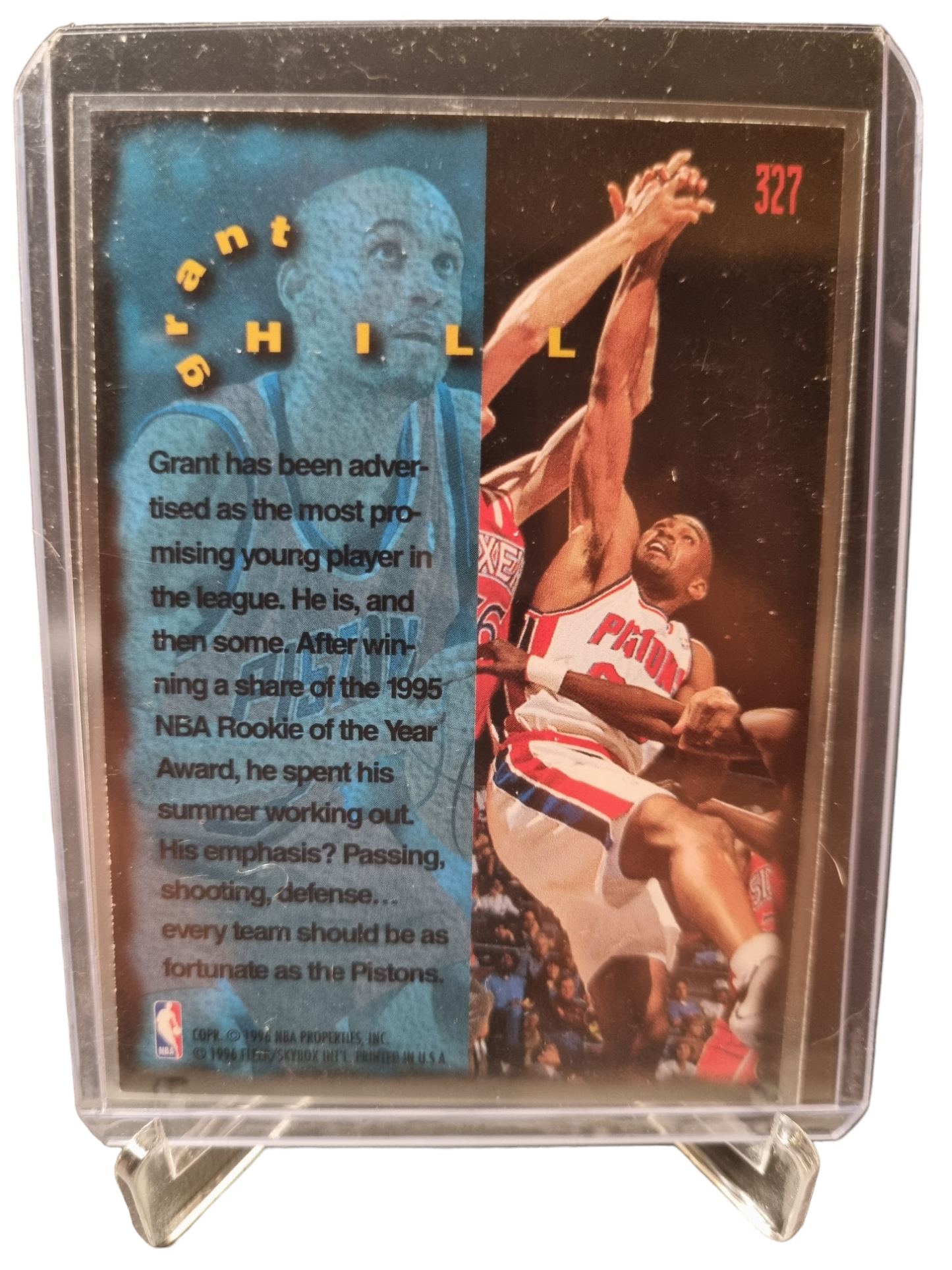 1995-96 Fleer #327 Grant Hill Rookie Card Firm Foundation